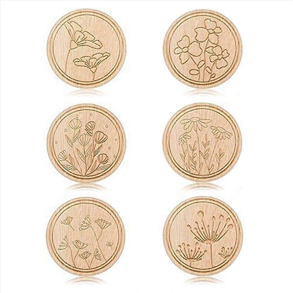 6 Pieces Flower Patterned Needle Keepers, Needle and Pin Holders