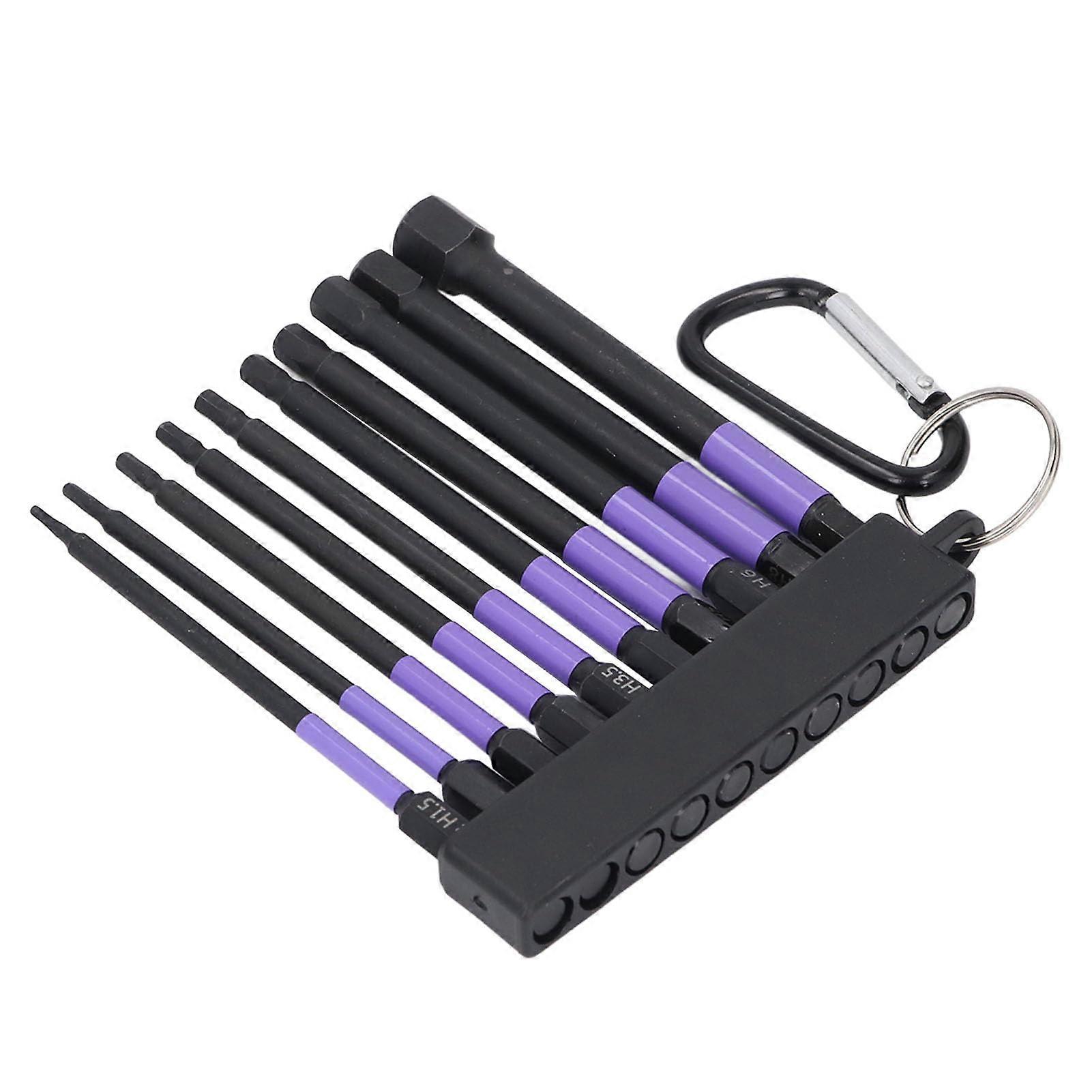 4Inch Steel Impact Bit Set 100 Mm Magnetic Bits Compatible With Impact Drivers