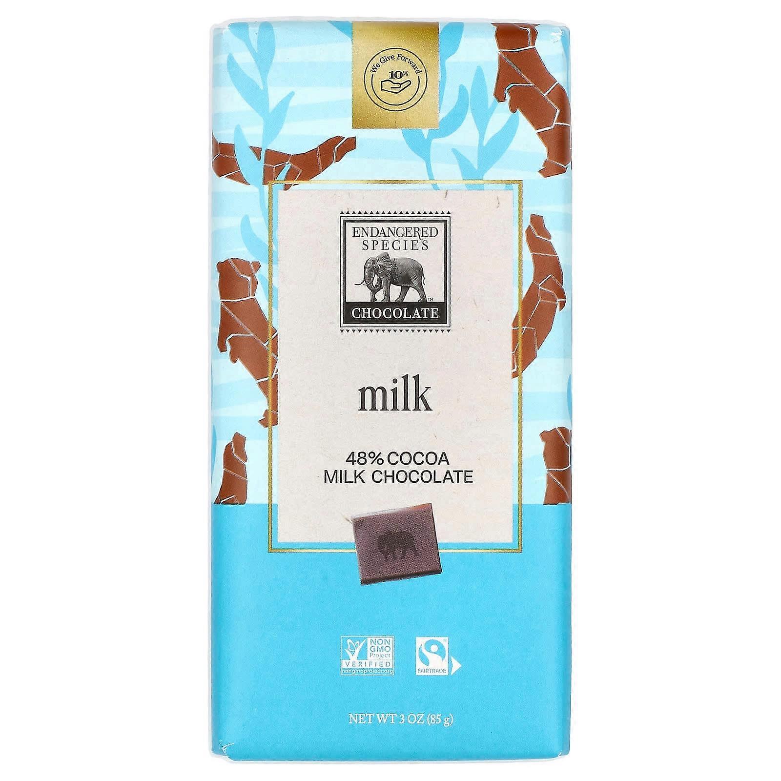 Milk Chocolate, 48% Cocoa, 3 oz (85 g)