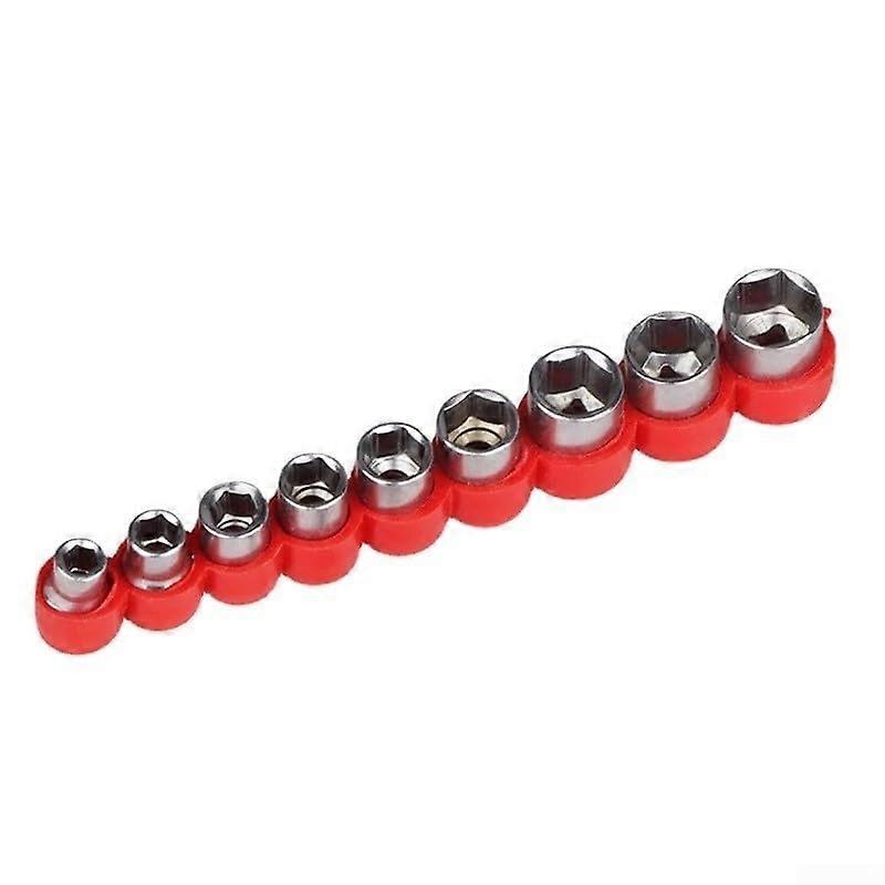 8pcs Socket Adapter Hex Bit Socket Set 14 Inch Drive 512mm Sizes For Home And Vehicle Maintenance