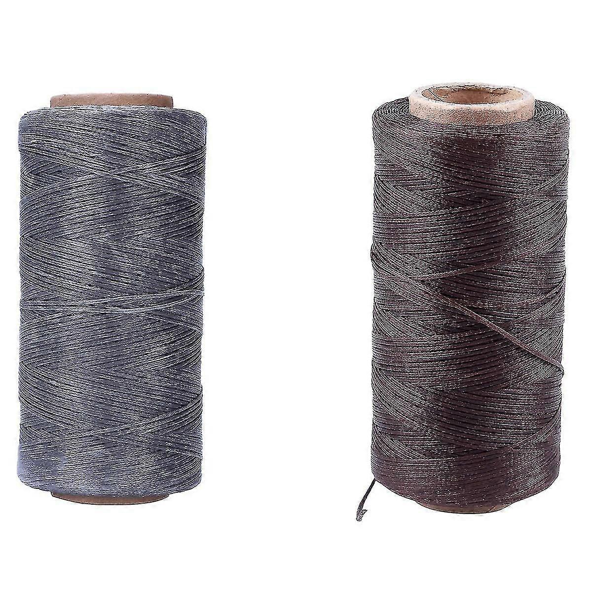 260M 150D 1Mm Leather Wax Thread Hand Needle Rope Grey
