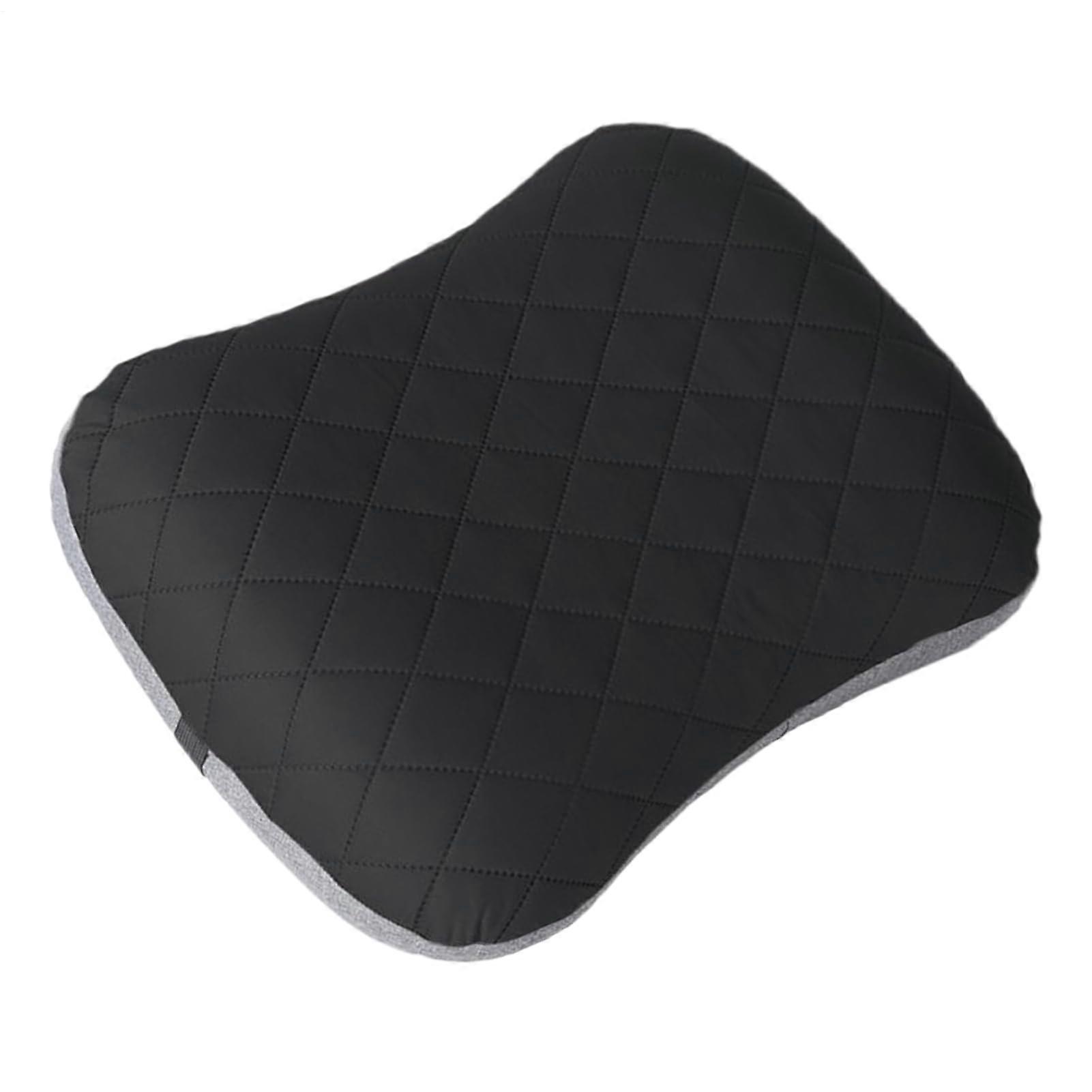 Blow Up Pillow Inflatable Head Rest Portable Foldable Removable Black For Backpacking Camping Travel Beach