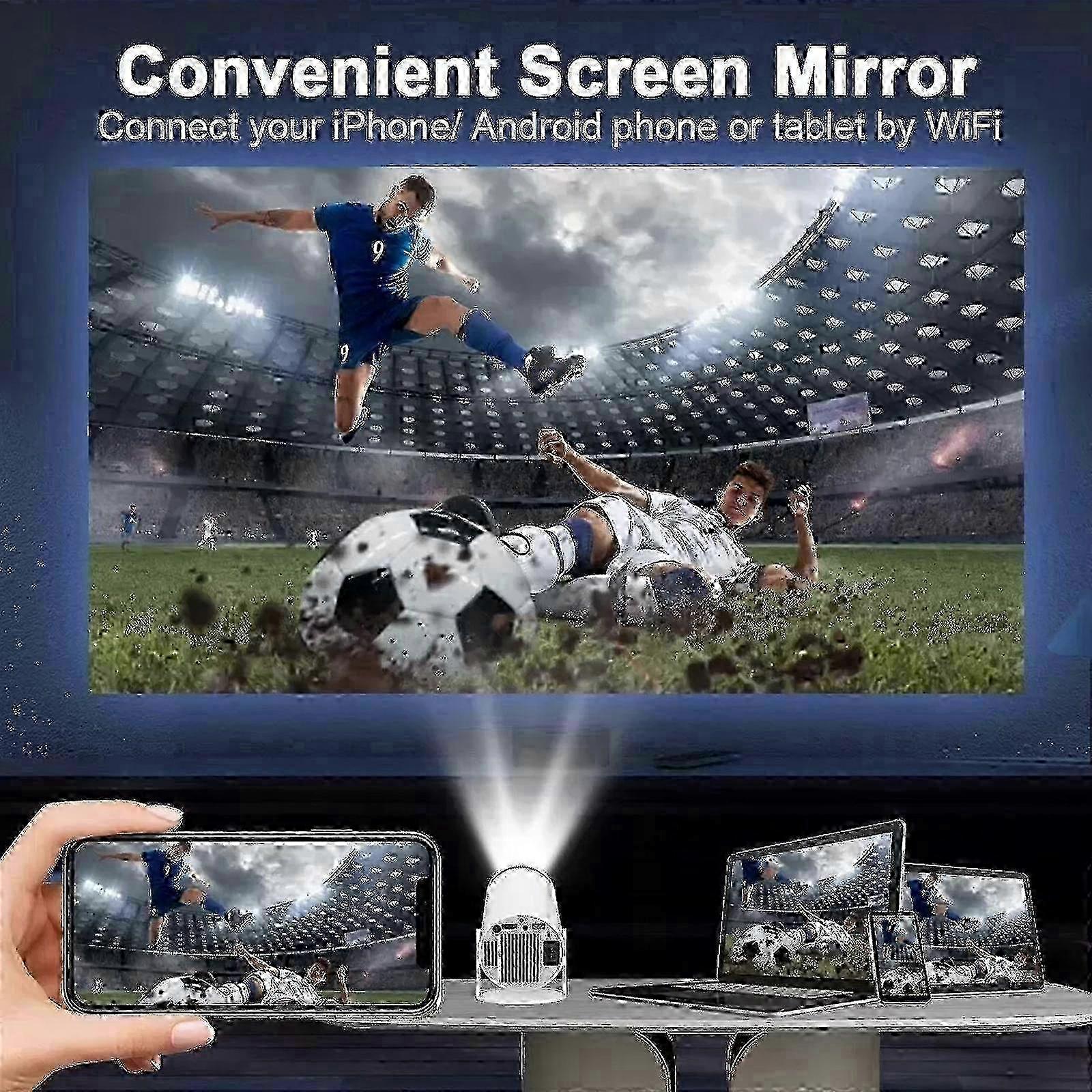 5G 4K Projector Smart HD LED WiFi Bluetooth HDMI. USB Android Office Home Theater,50% Offer miao4