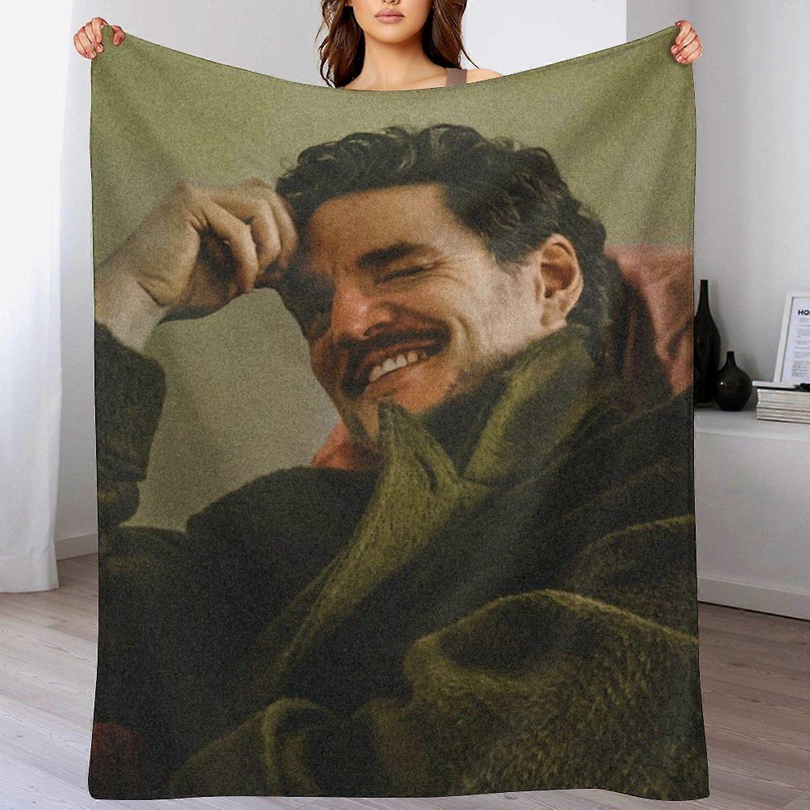 Pedro pascal Warm Velvet Blanket for Office Sofa  Winter All Seasons Hypoallergenic
