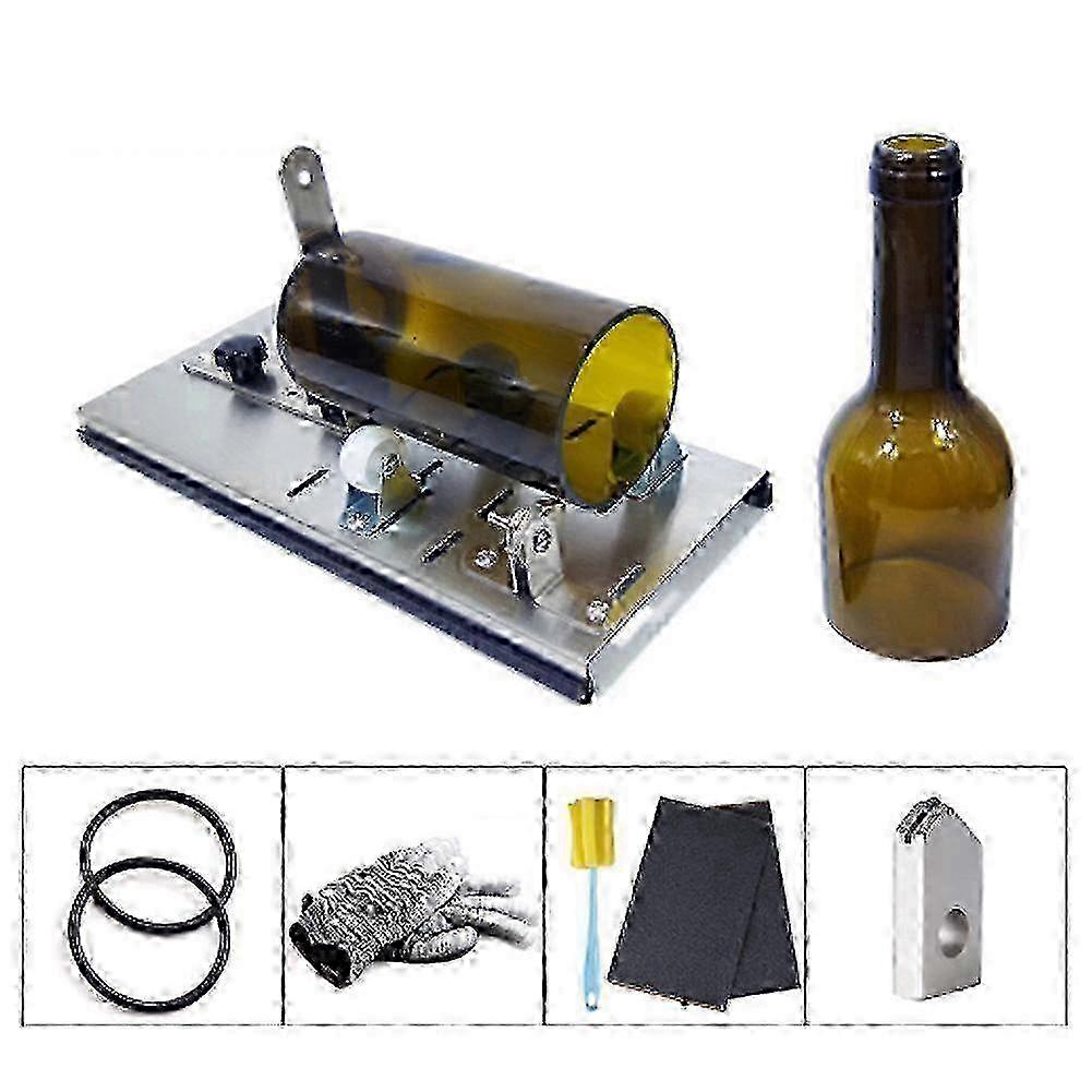 Glass Bottle Cutter Tool Kit DIY Wine Bottle Cutting Machine Multi Level Adjustable