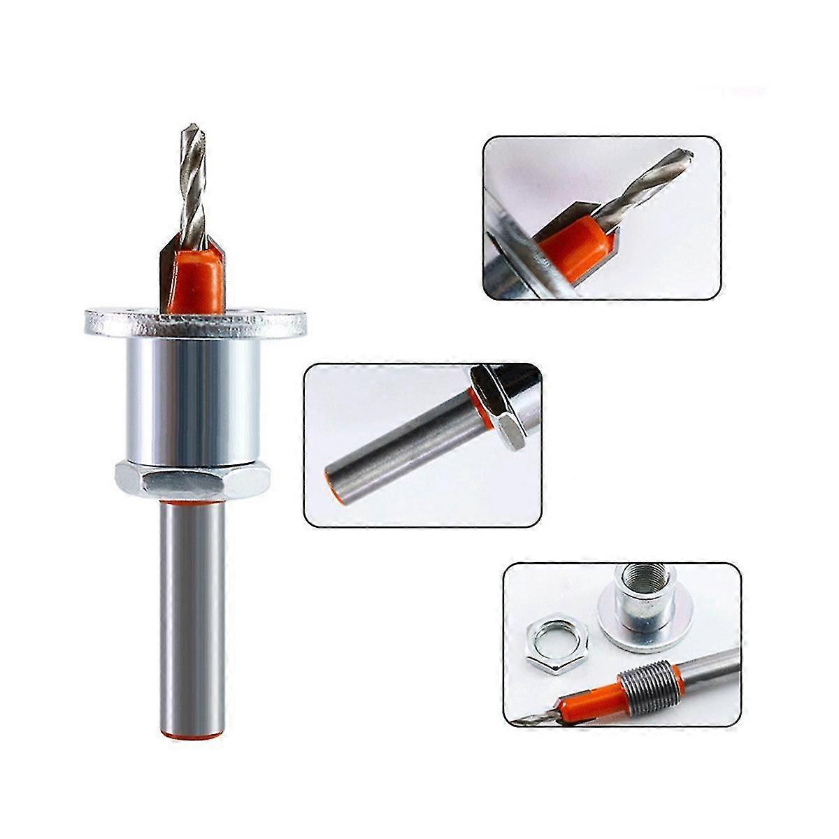 4pcs 2.8-3.5mmx8mm Hss Countersink Drill Bit Woodworking Router Bit Fresado Extractor de tornillo de corte