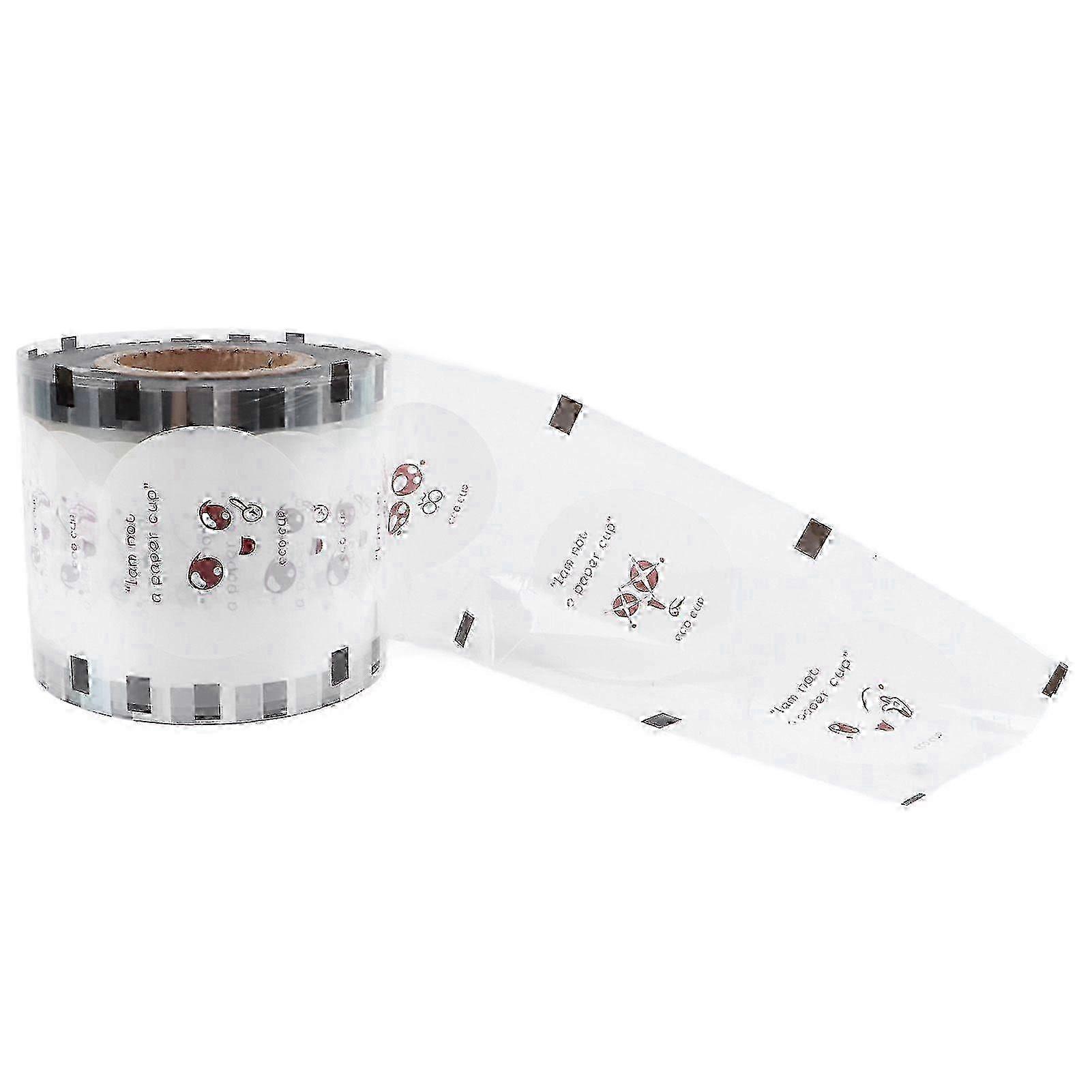 فيلم ختم فنجان شاي بالحليب البلاستيكي القابل للتصرف لأكواب قطرها 90-95 مم (عبوة 2500 كوب)