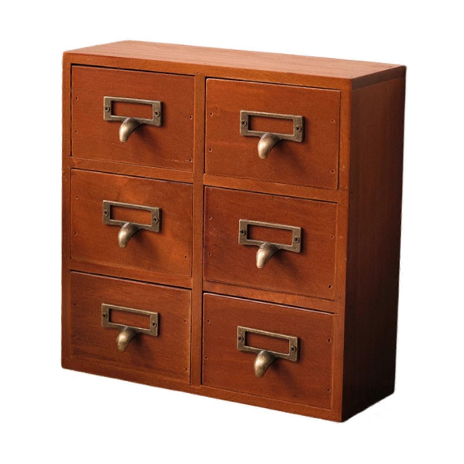 Library Card Catalog Cabinet Rustic Home Decor Aesthetic Versatile Organizer