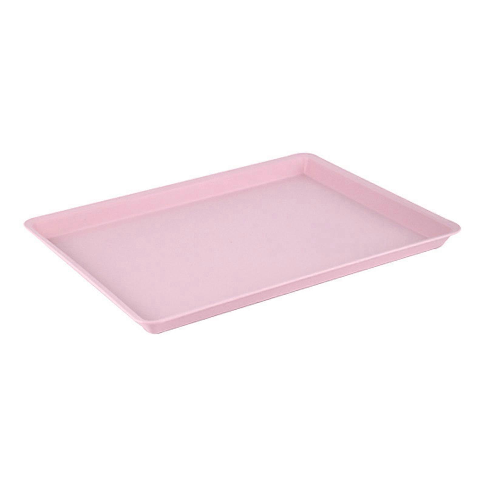 Stackable Plastic Serving Tray with Non-slip Base, BPA-Free, Reusable & Easy to Clean, Ideal for Fruit, Cookies, Desserts