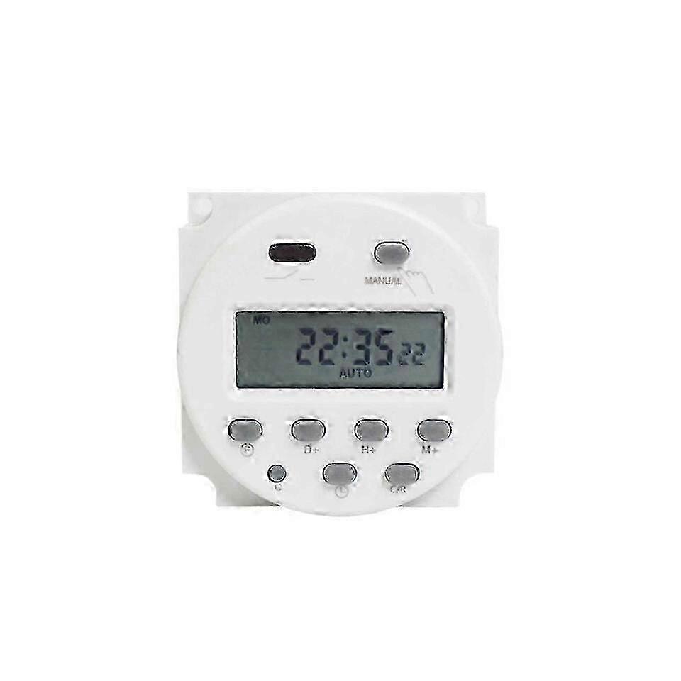 CN101A DC 12V 16A Digital LCD Power Programmable Timer Time Relay Switch White Fk SZRH