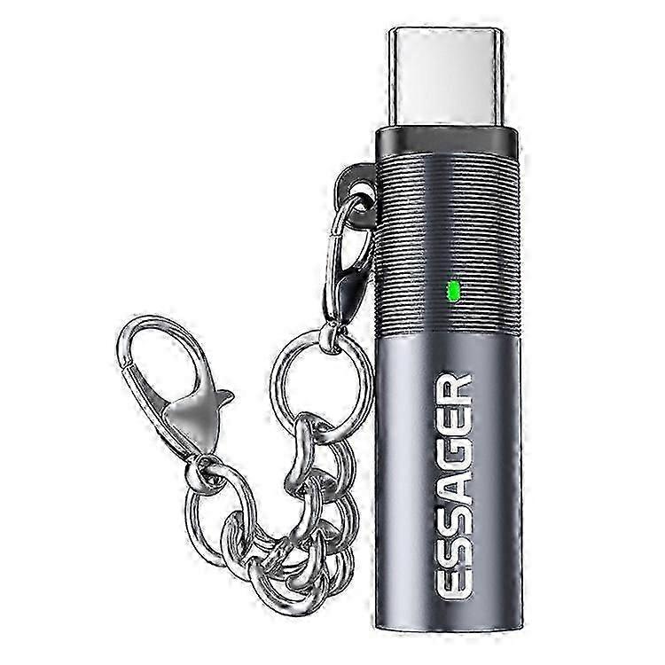 ESSAGER Type-C Cigarette Lighter with Tungsten Wire Heating & Auto Shut-Off Feature in Compact Aluminum Alloy