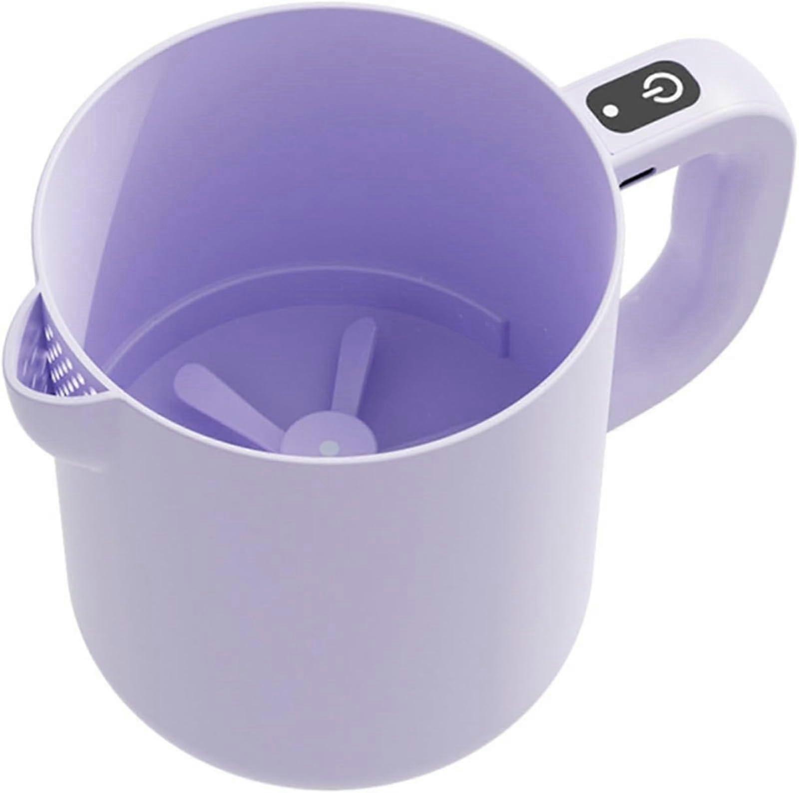 2 in 1 Cordless Multifunctional Electric Egg Beater and Strainer Large Capacity Easily Remove Tendons Model X1 Purple