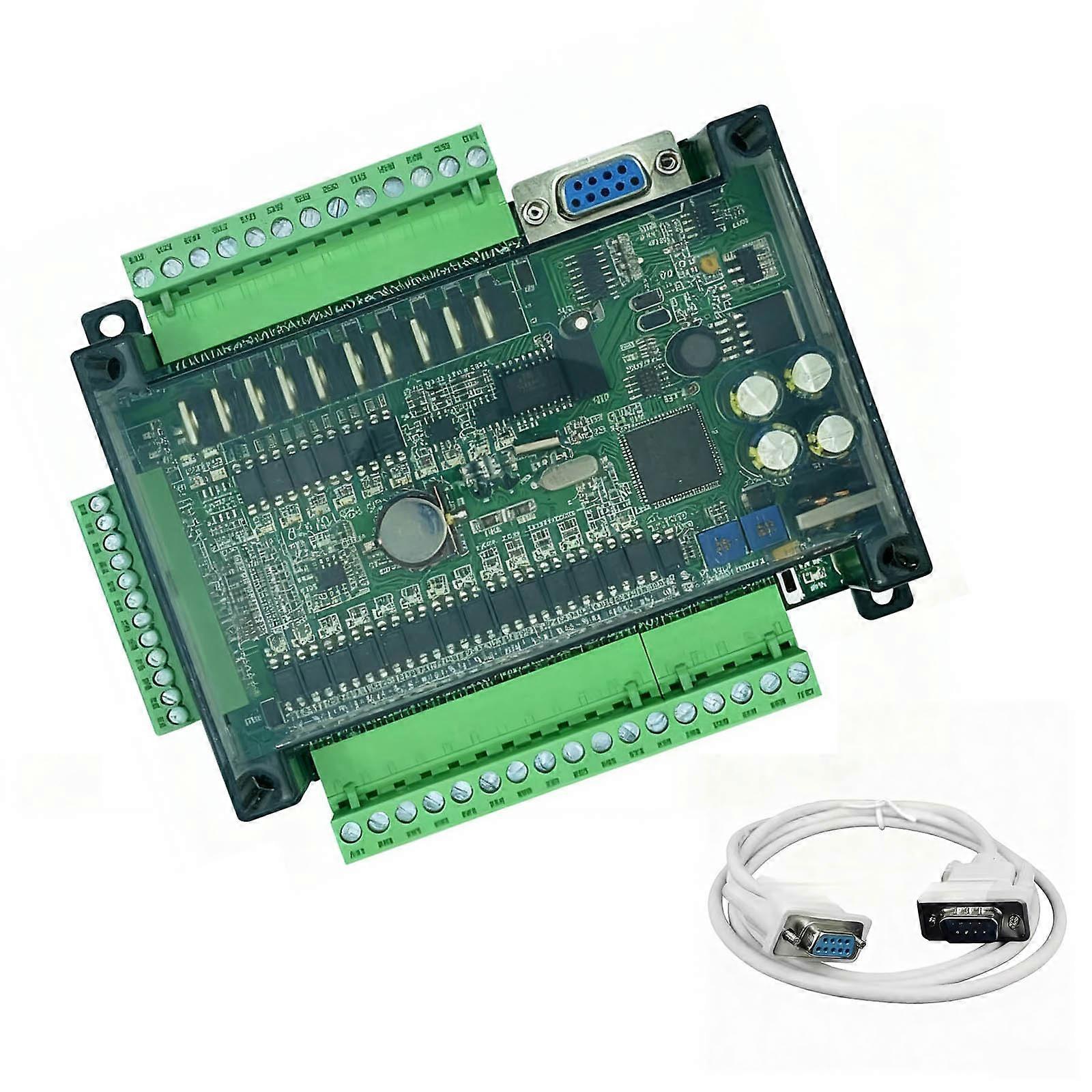 High Performances PLC Control Board FX3U 24MT 14 Input 10 Transistors Output Industrial MCU AntiInterference Multicolor