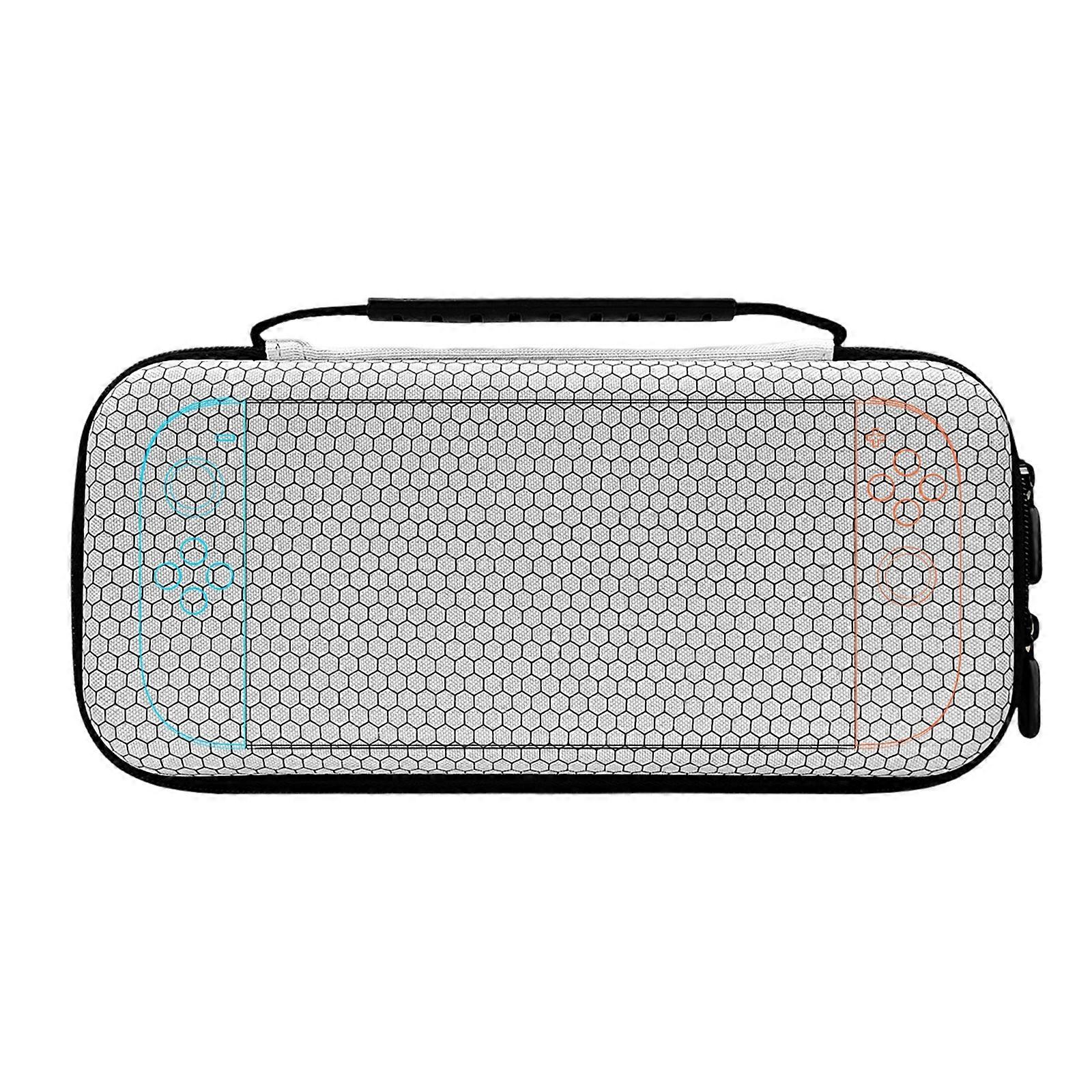 Carrying Storage Case for NS 2 Travel Protective Hard Messengers Bag Soft Lining Game Cartridges Organizers  White