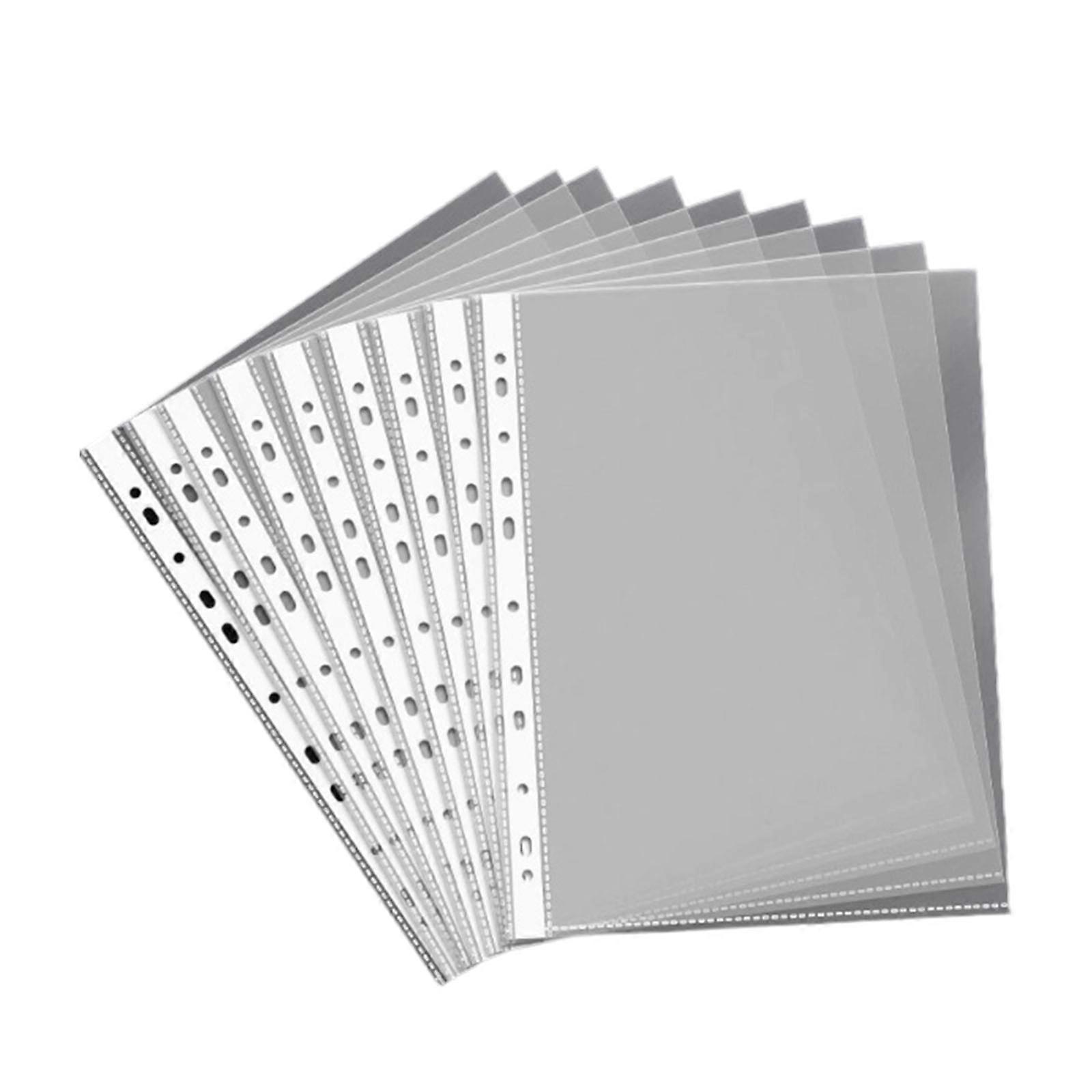 Environmental Friendly Clear PRESENTATION File Defender Pouches 11 Hoop Clip Consistent Office School Materials Multicolor