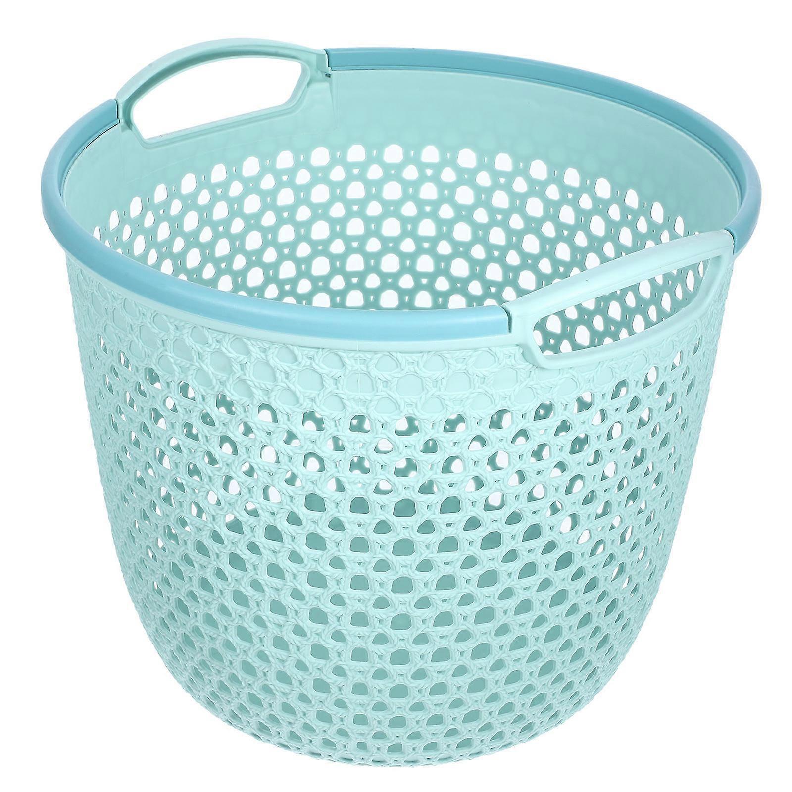Reusable Laundry Basket Plastic Clothes Hamper for Home Use with Handle