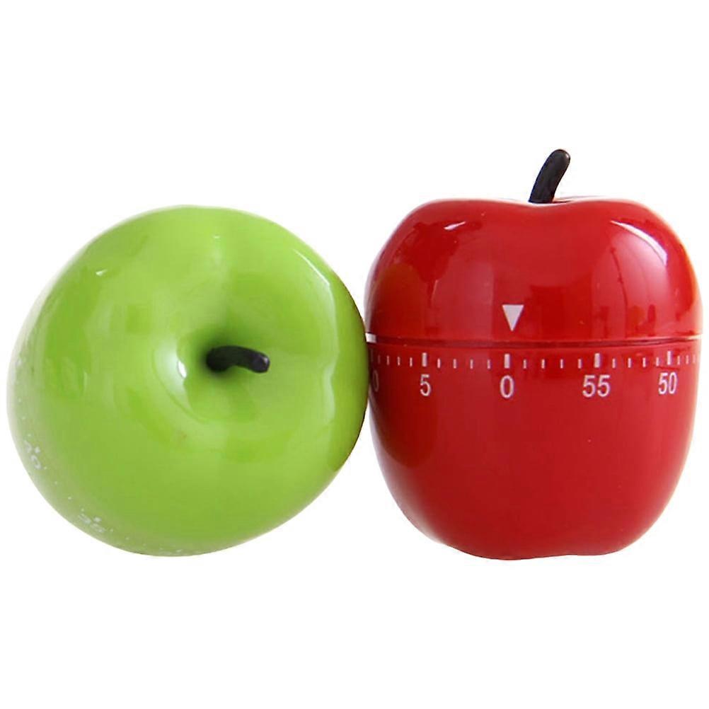 2Pcs Kitchen Cooking Timer Fruit Shaped Mechanical Timer Decorative Countdown Timer