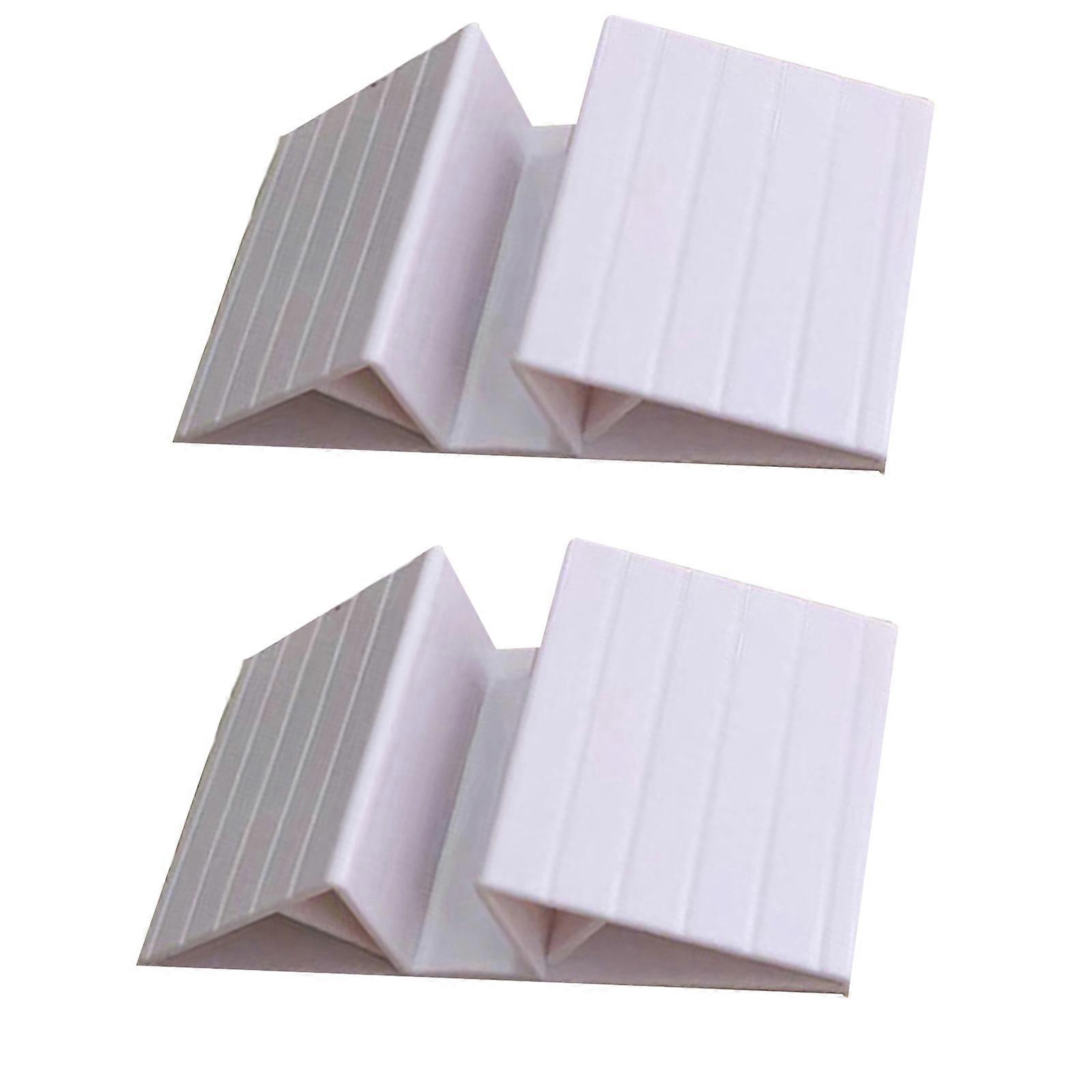 2Pc Triangular Isolation Fence Stand Pet Gate Fence Support Feet Freestanding Dog Gate Fence Panel Dog Gate Stable Stand  White