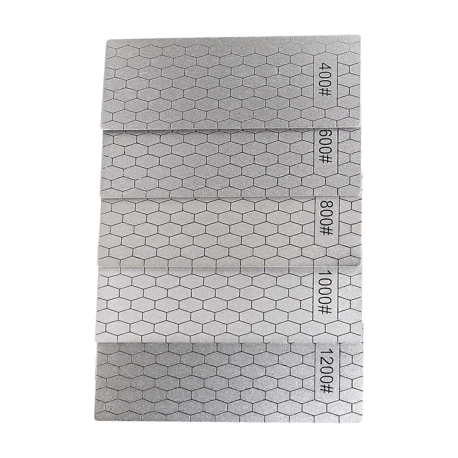 Cut Stainless Steel Sharpener Plates 5 Units Ergonomic Shape for Maintenance Multicolor