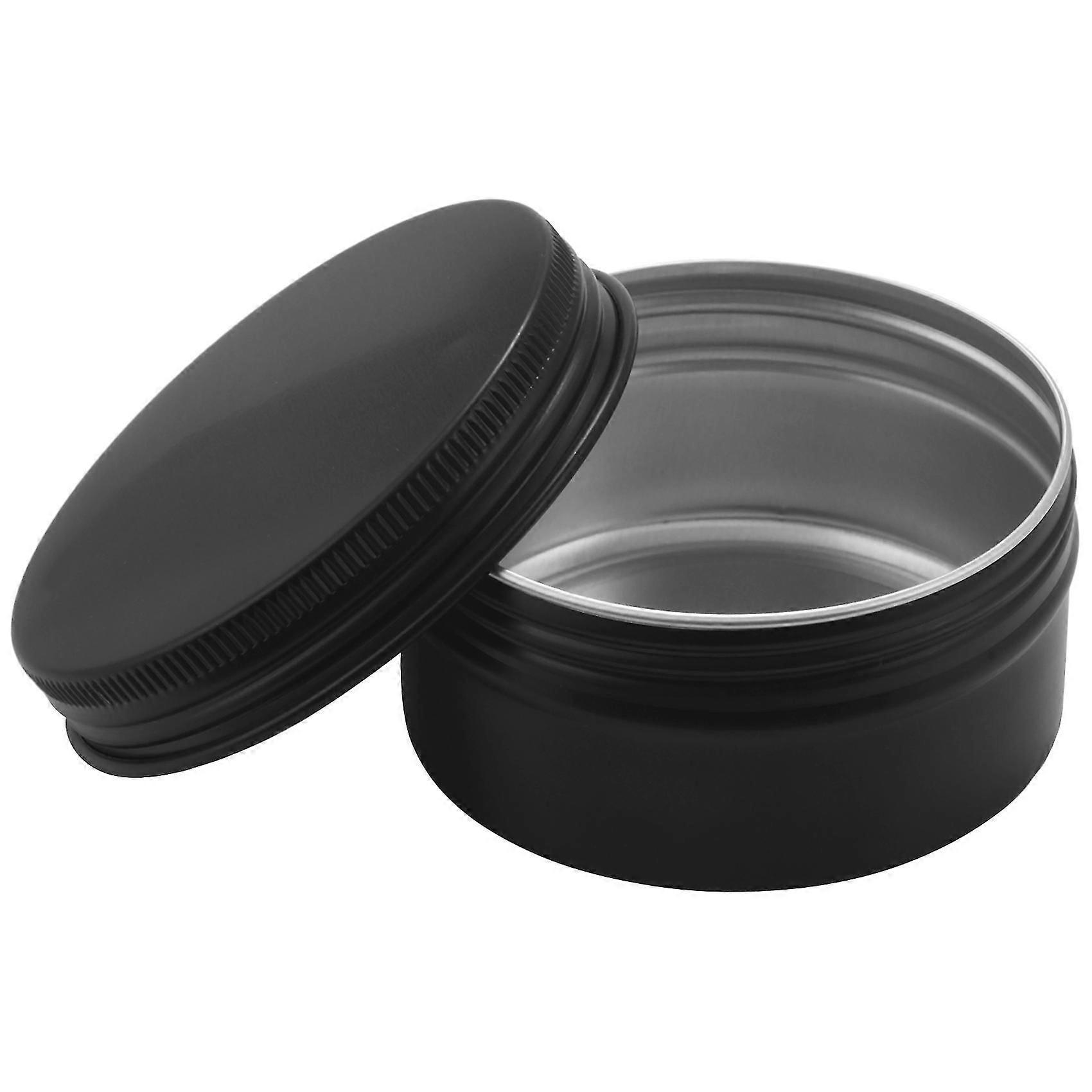 12 Pacotes latas redondas latas parafuso latas de alumínio top com tampas para bálsamo labial, especiarias, doces, chá e candl