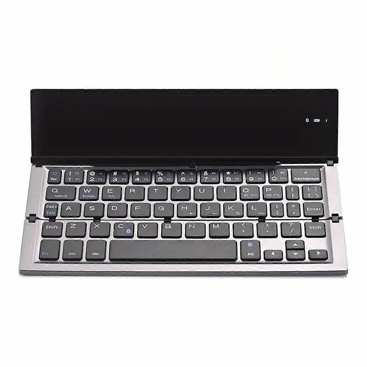 Folding Bluetooth Mobile Phone Keyboard Rechargeable Wireless Pocket Keyboard for Phones Tablet,Etc.