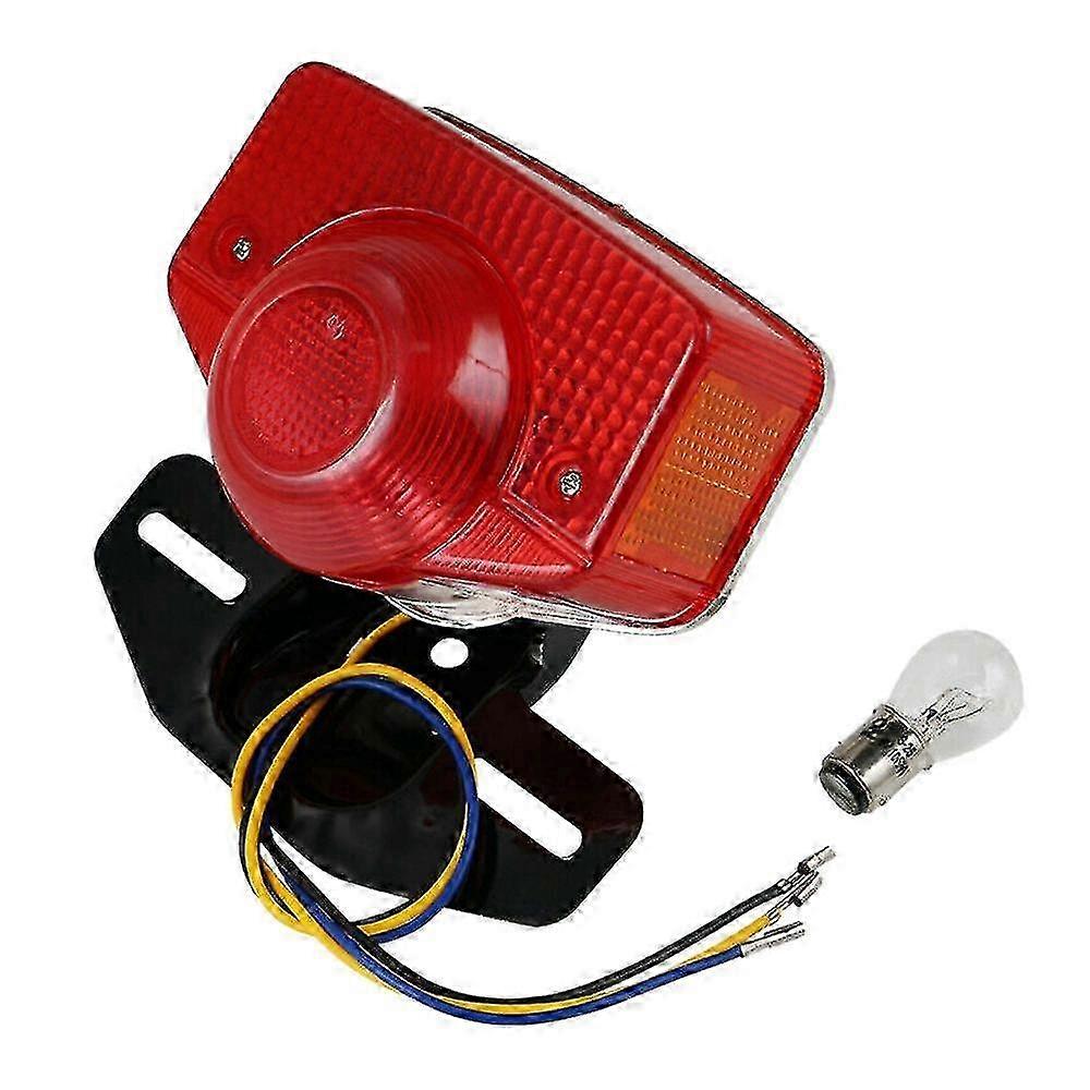 Motorcycle Brake Tail Light Assembly with Bulb for Ct70, Ct90, Ct125, Xl70, Cl70 & Cl90