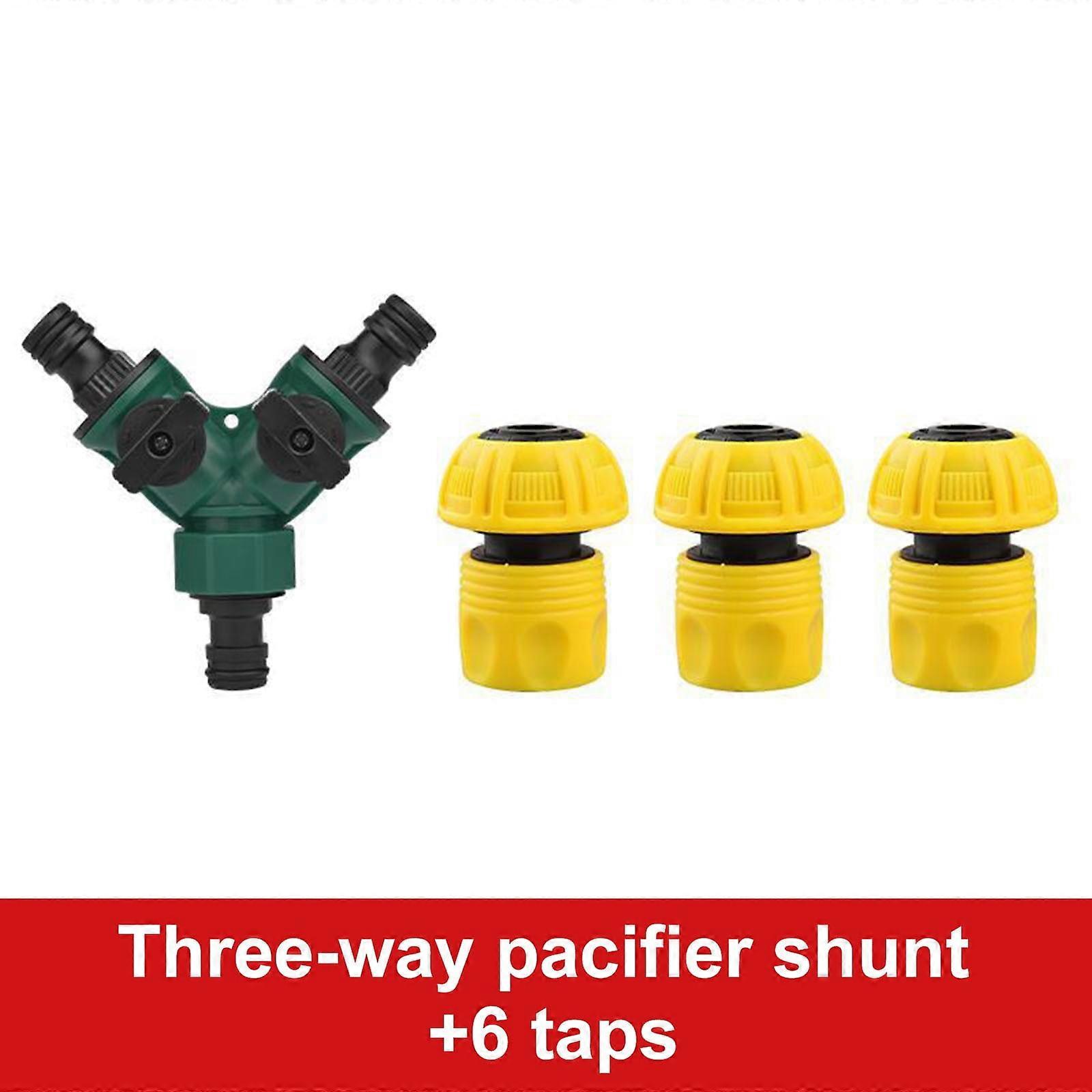 YiFudd Car Washing Device 3-way Shunt +4-point/6-point Connector + Watergun Accessories Set Washing Machine Universal Fast Conversion