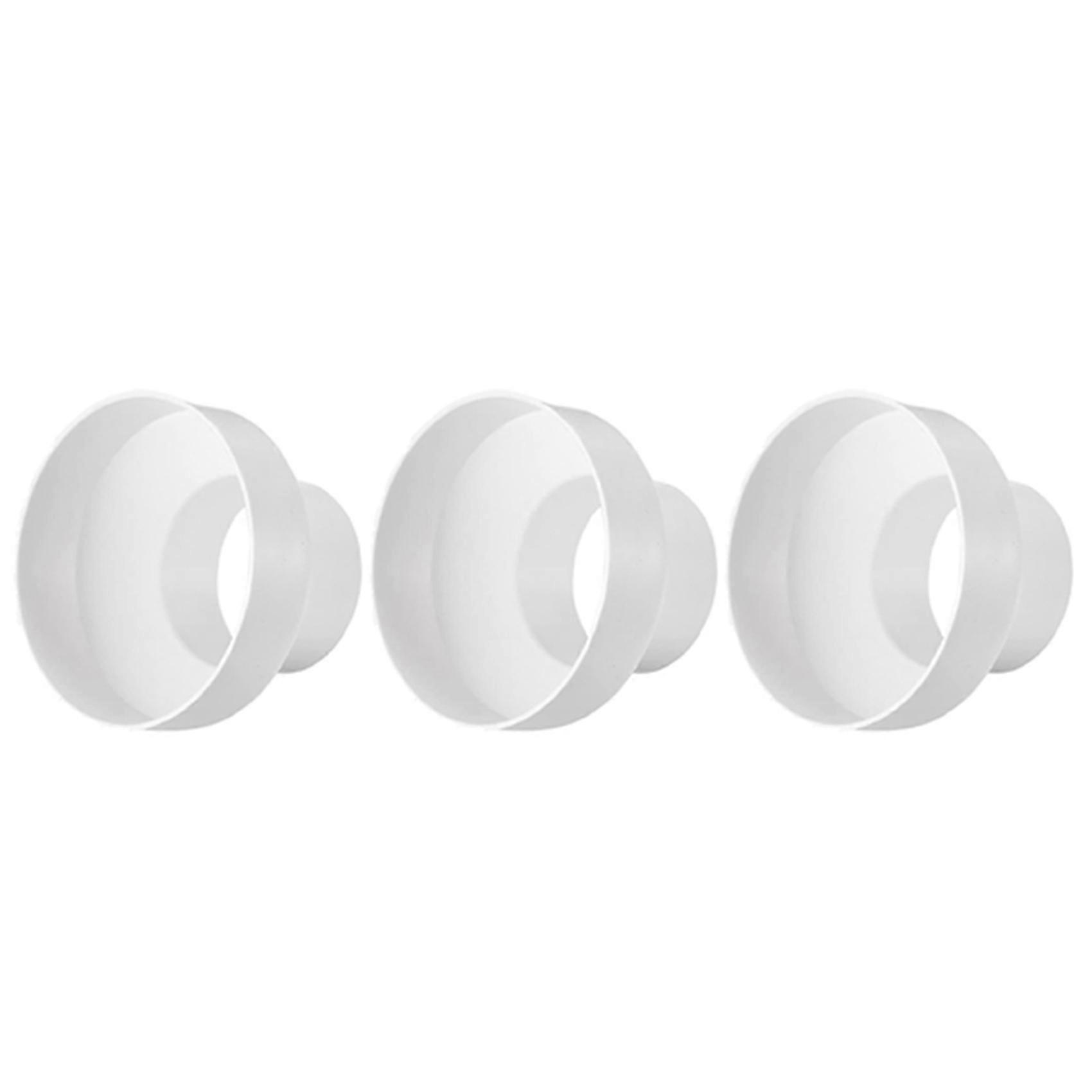 3X Ventilation Pipe Reducer Adapter Pipe Air Duct Adapter Pipe Connector for Inline Ventilation System(110-100mm)