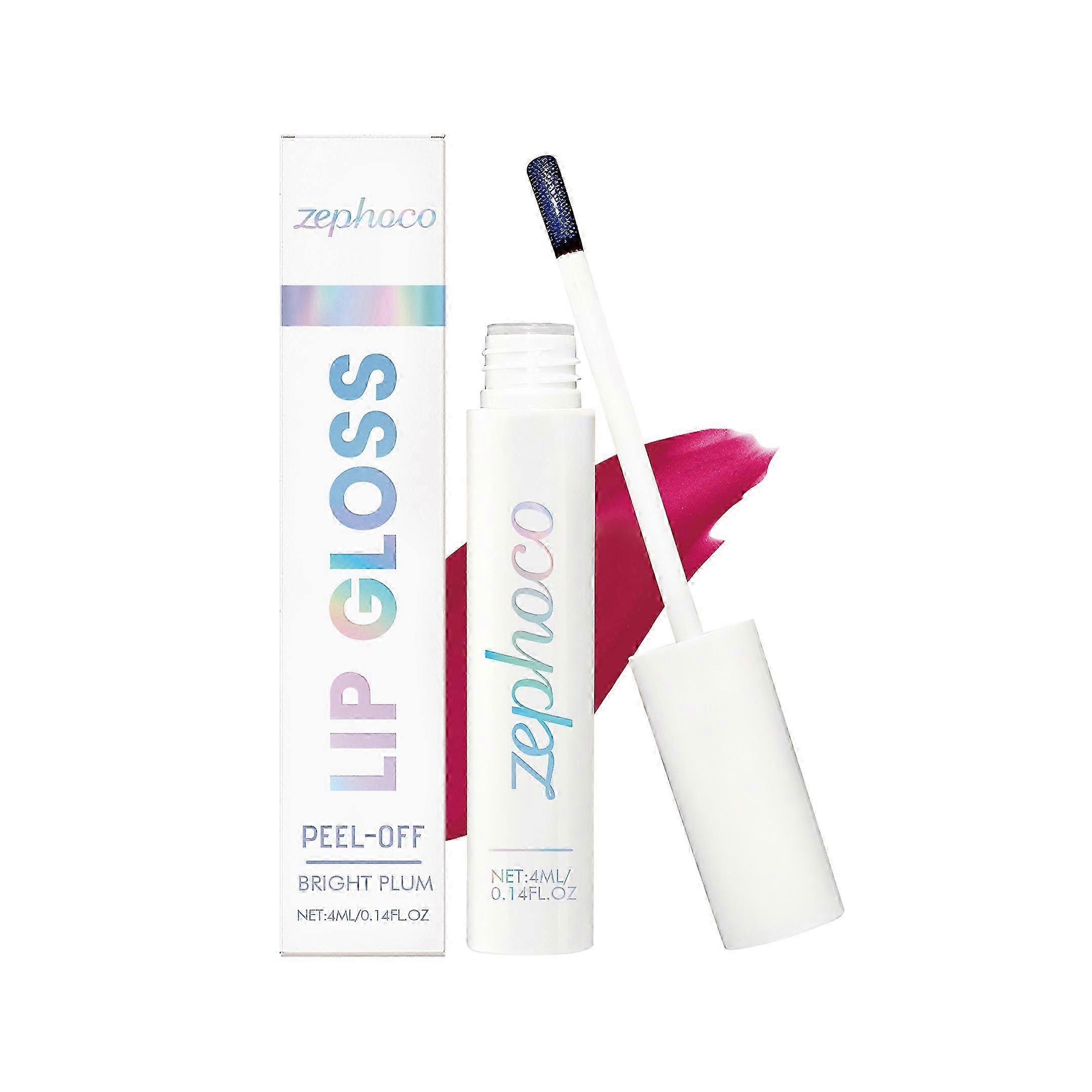 Zephoco Plum Red Peel-Off Lip Gloss Is A Natural And Easy-To-Apply Lip Makeup For Daily Use, Making It Easy To Apply And Suitable For Commuting