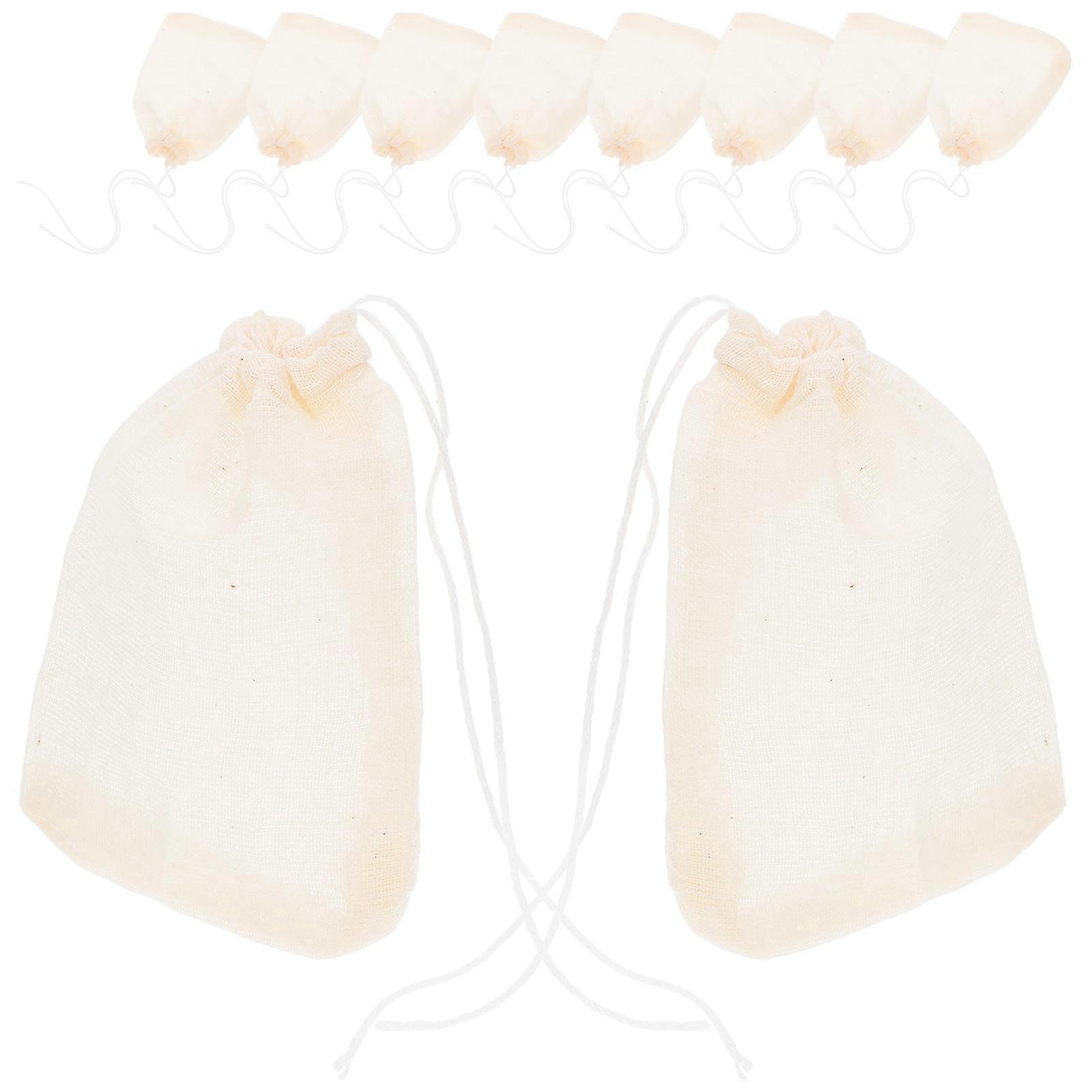 Tea Bags Reusable Drawstring Closure For Home Users Cooking Enthusiasts 50Pcs