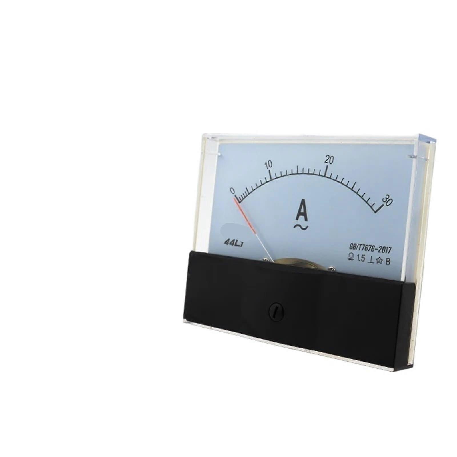 44L1 Analog AC Ammeter Panel Meter 50A 5A Range Mechanical Pointer Easy Panel Mount