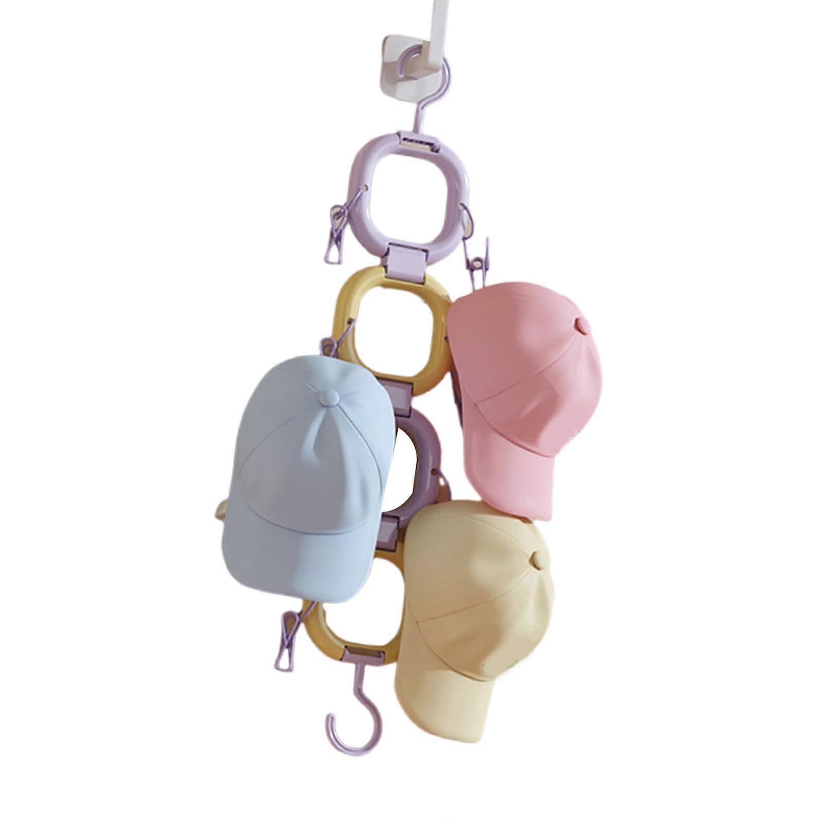 Wall Mounted Hat Rack Baseball Cap Organizer with SpaceSaving Design for Closet or Door Storage