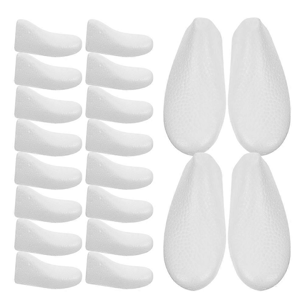 Shoe Shape Inserts Foam Shoe Shape Inserts for Shoes 10Pairs White Insert