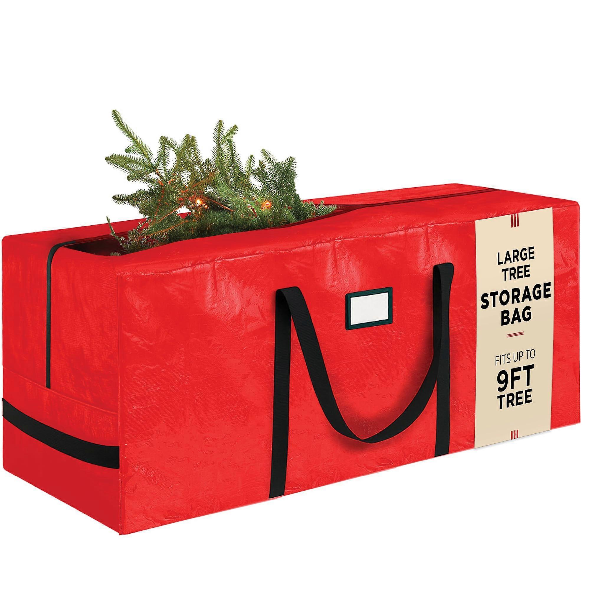 Extra Large Heavy Duty Waterproof Christmas Tree Storage Bag for 9Ft Artificial Tree with Reinforced Handles