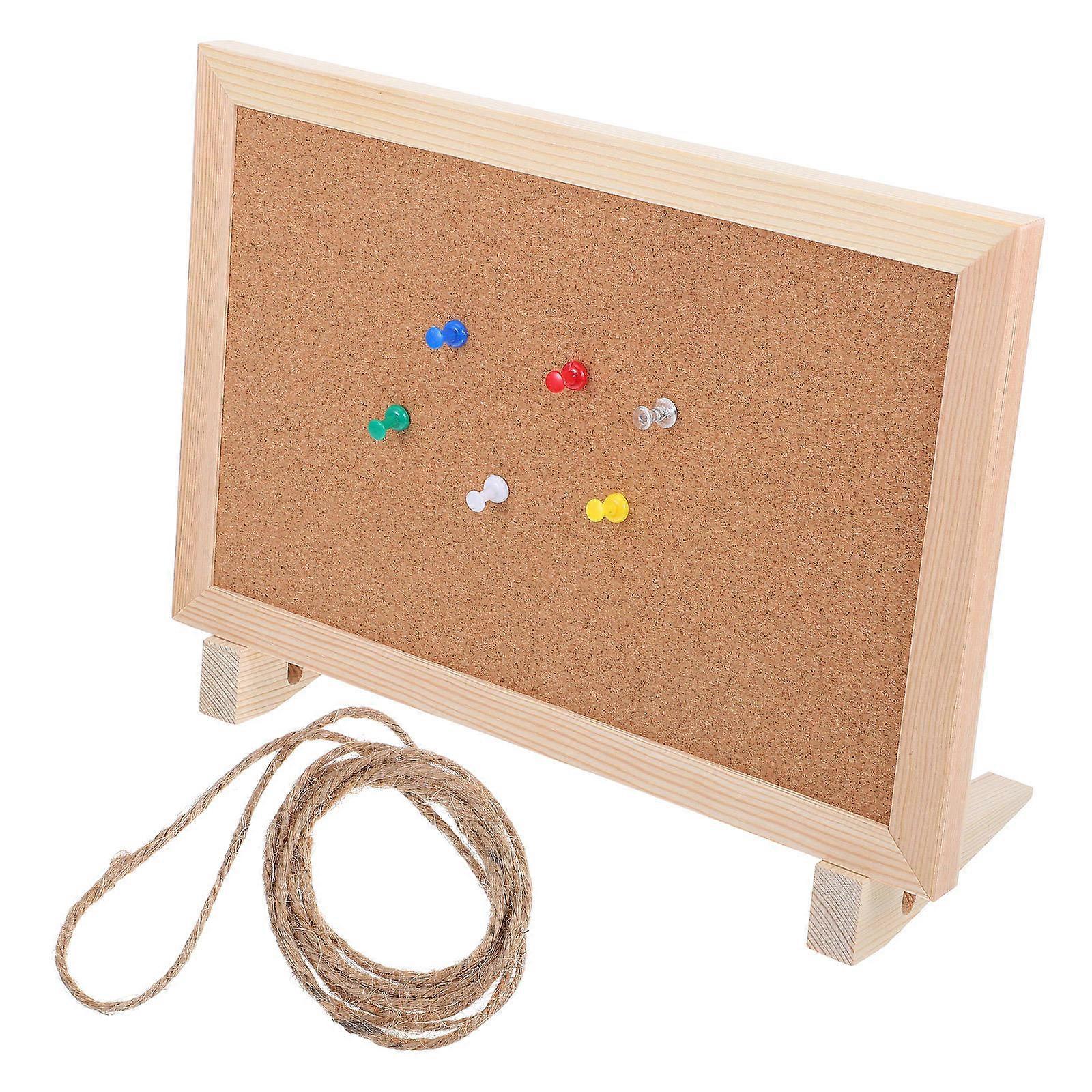 Wooden Memo Board for Leaving Messages Versatile Use at Home Office or School Multi Color 7x9 Inches