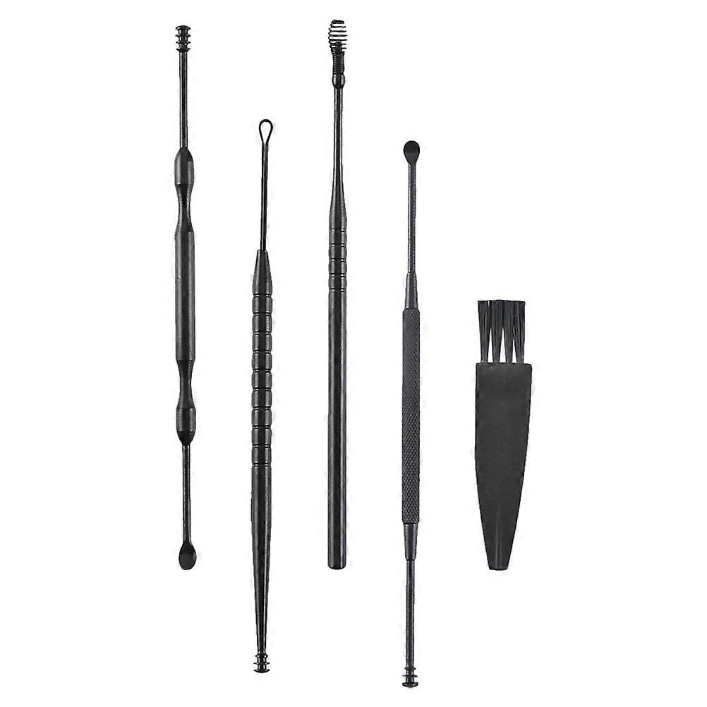 Ear Scoop Cleaner Black for Effective Ear Wax Removal 2Sets
