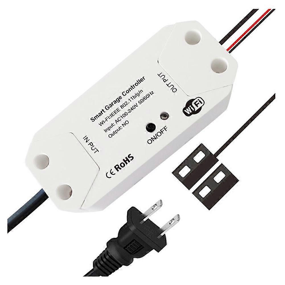 Tuya WIFI 2.4G Smart Garage Door Opener Controller Open and Close By Phone APP Compatible Alexa and Google Home US Plug