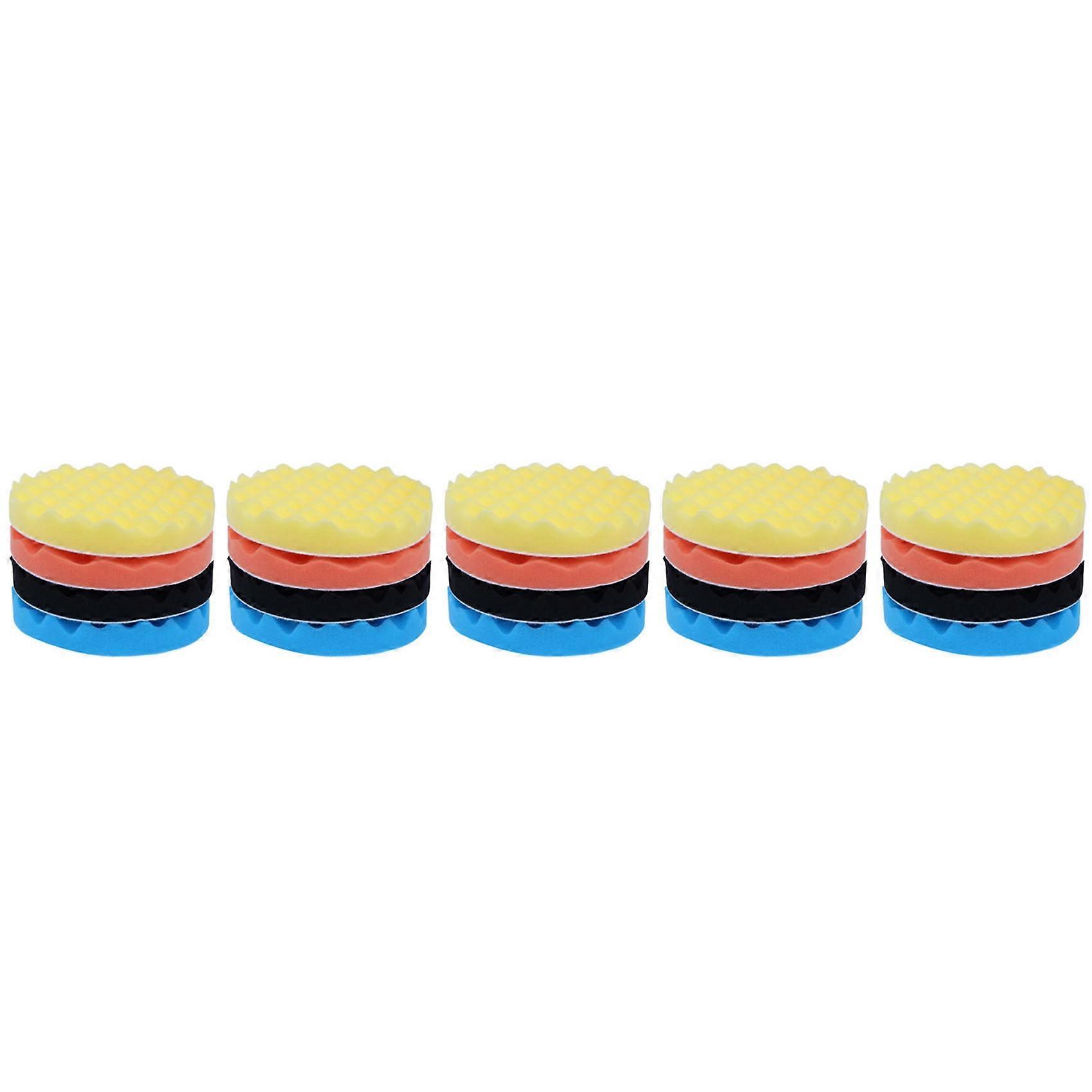 20Pcs 7Inch/180mm Sponge Polishing Buffer Pad Kit Tool for Car Polisher