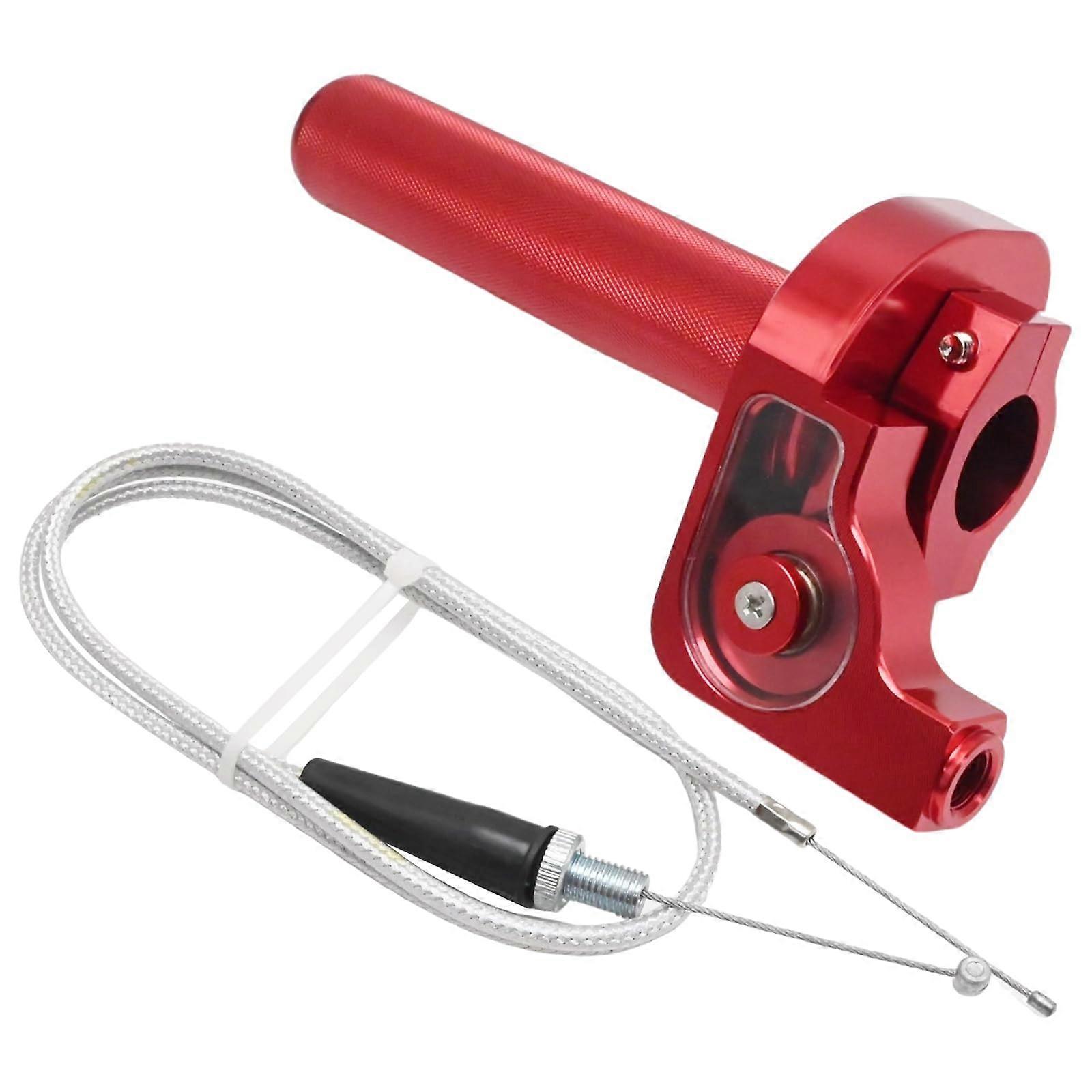 Motorcycle Throttle Grip CNC Aluminum Quick Twist with Cable for Smooth Racing Performance