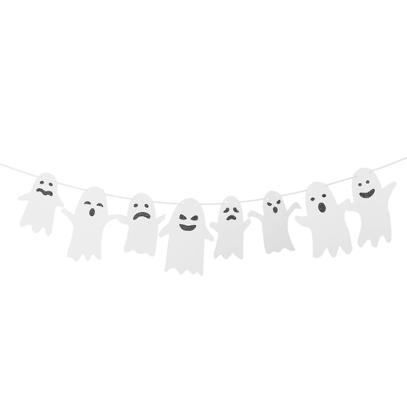 Halloween Ghosts Banner Hanging Decoration for 4Sets Wall Decor