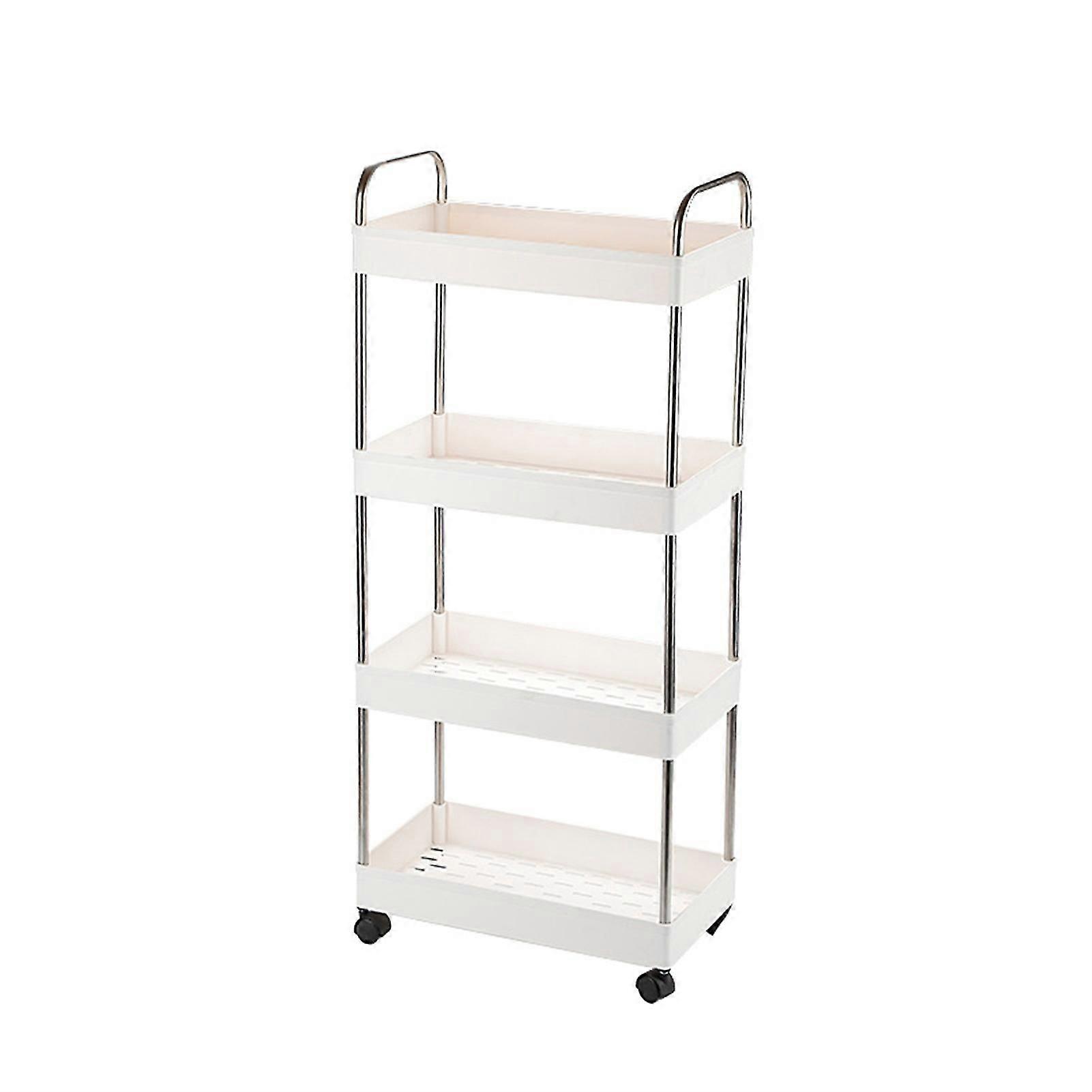 3/4 Layers Storage Holder Multi-function Removable Plastic Wide Application Large Capacity Trolley Storage Holder For Kitchen