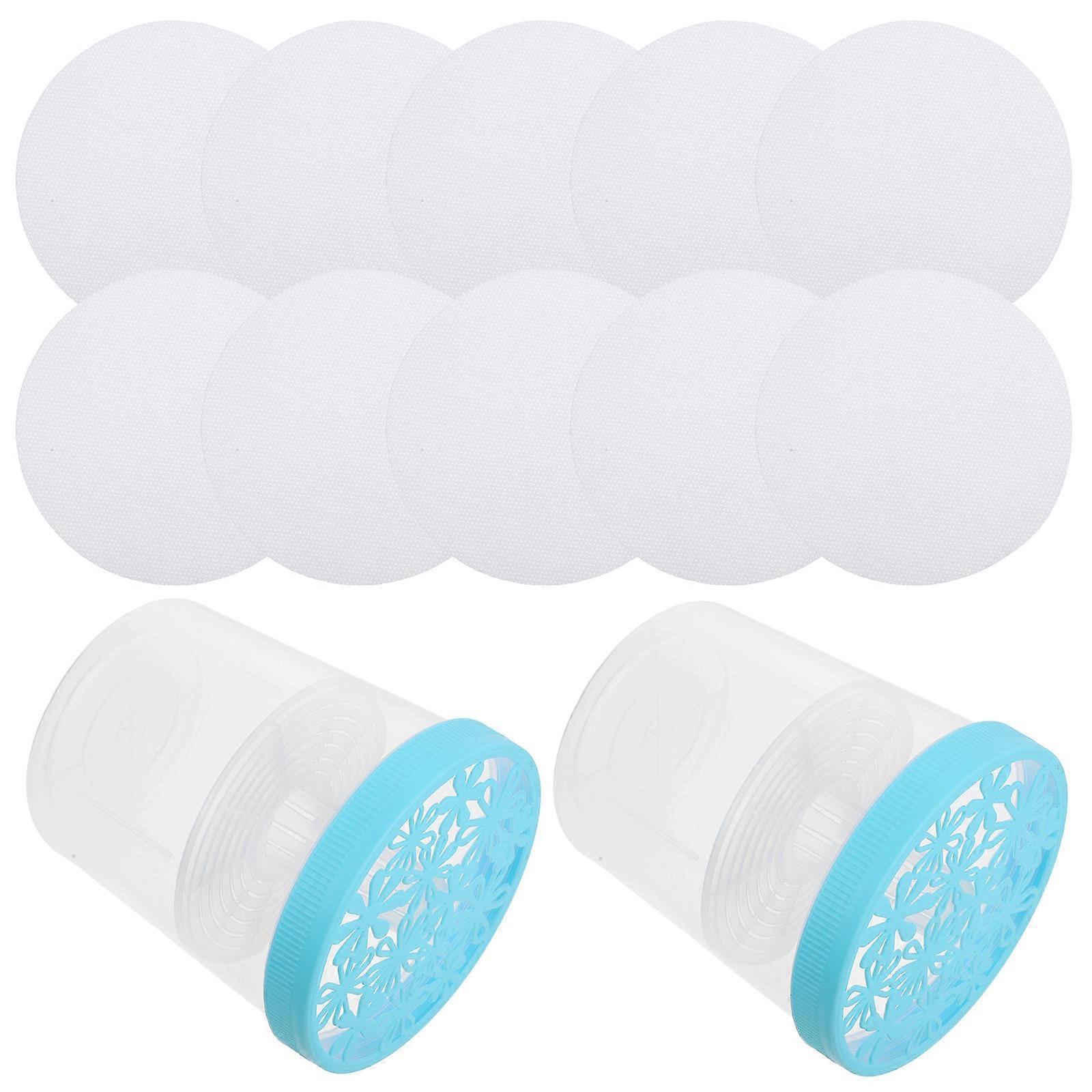 Transparent Plastic Moisture Absorber Holder for Closet 2Pcs Set