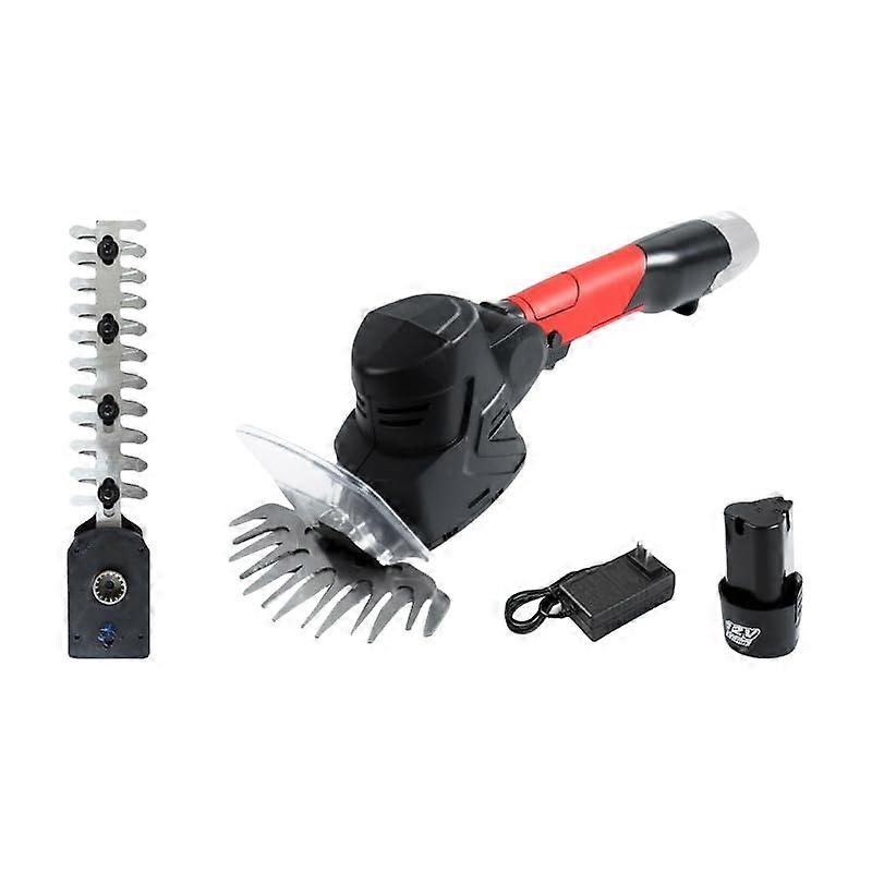 Electric Garden Pruner MultiFunction Yard Tool with Telescopic Handle and Dual Blade System