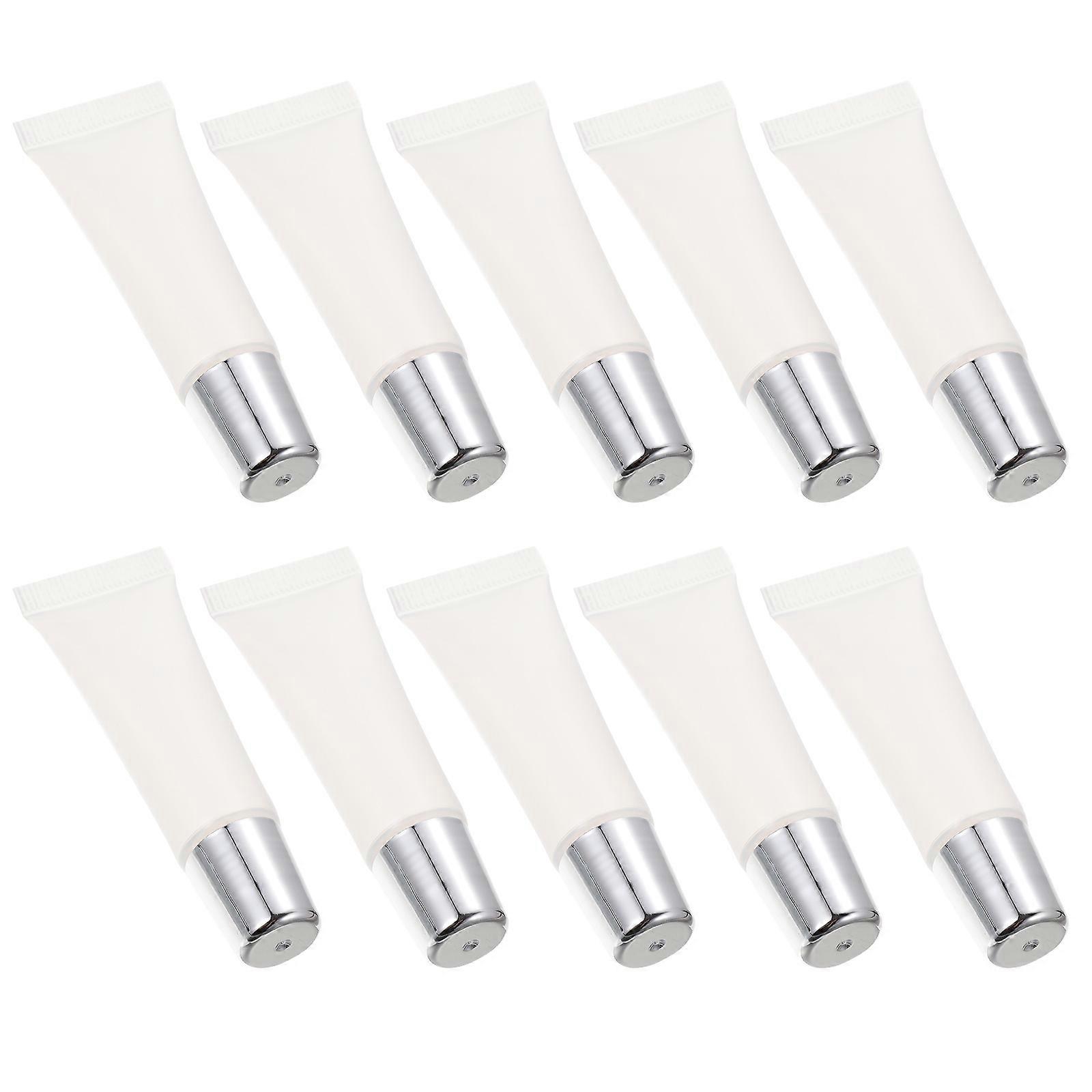 Small Empty Lip Gloss Tubes Portable Refillable Lip Glazes 10Pcs