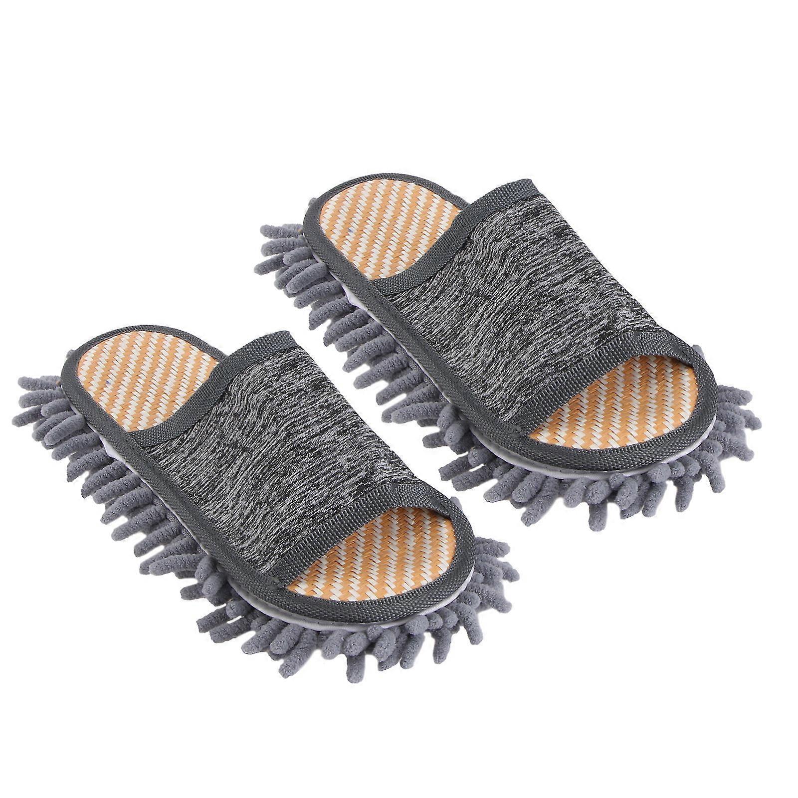Floor Cleaning Slippers Summer Indoor Chenille Sole 3Pairs