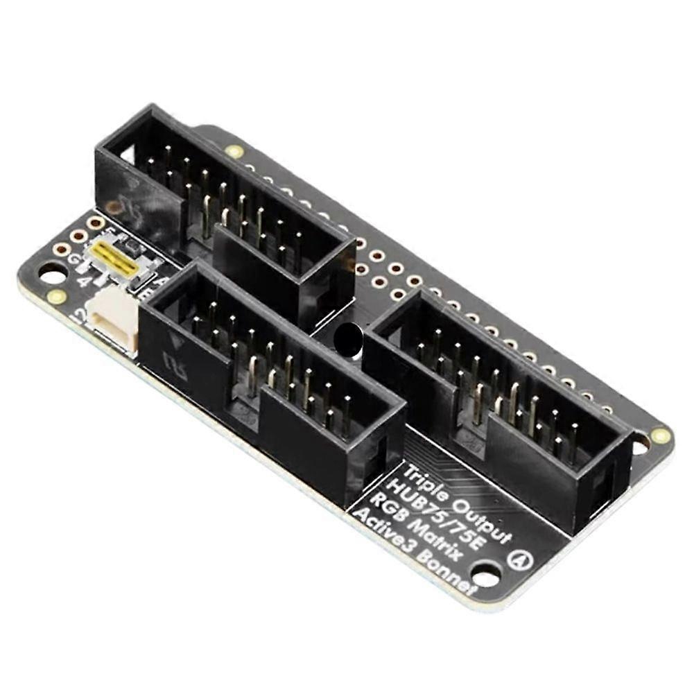 6358 Triple LED Matrix Bonnet for Raspberry Pi - for HUB75 for Adafruit