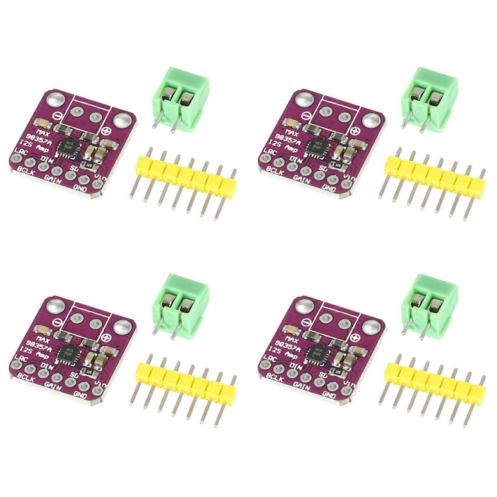 4X Max98357 I2S 3W Class D Amplifier Breakout Interface Dac Decoder Module Filterless Audio Board for Raspberry Pi Esp32