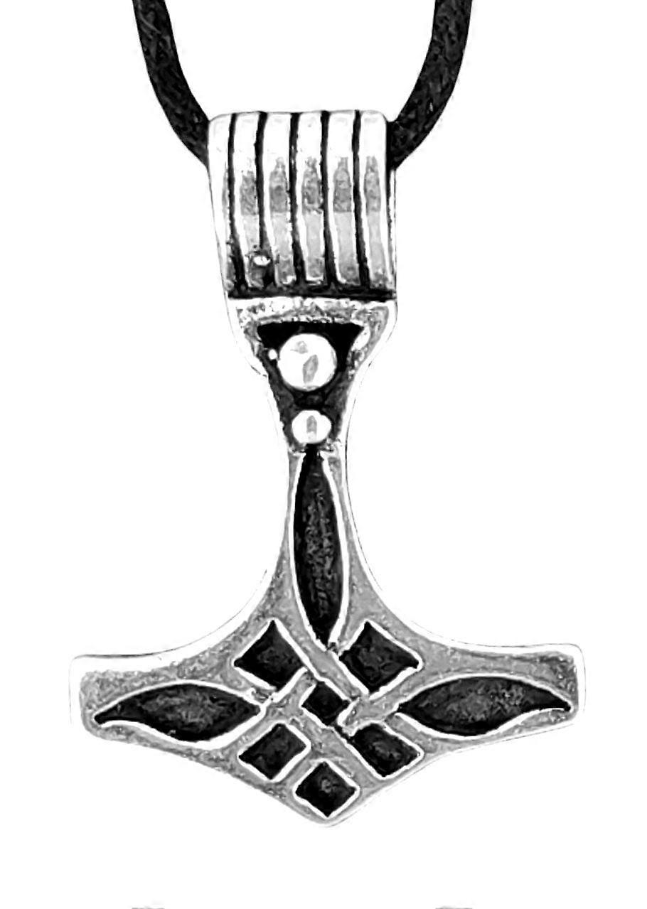 Thor's Hammer 72 with Snake Chain - Silver