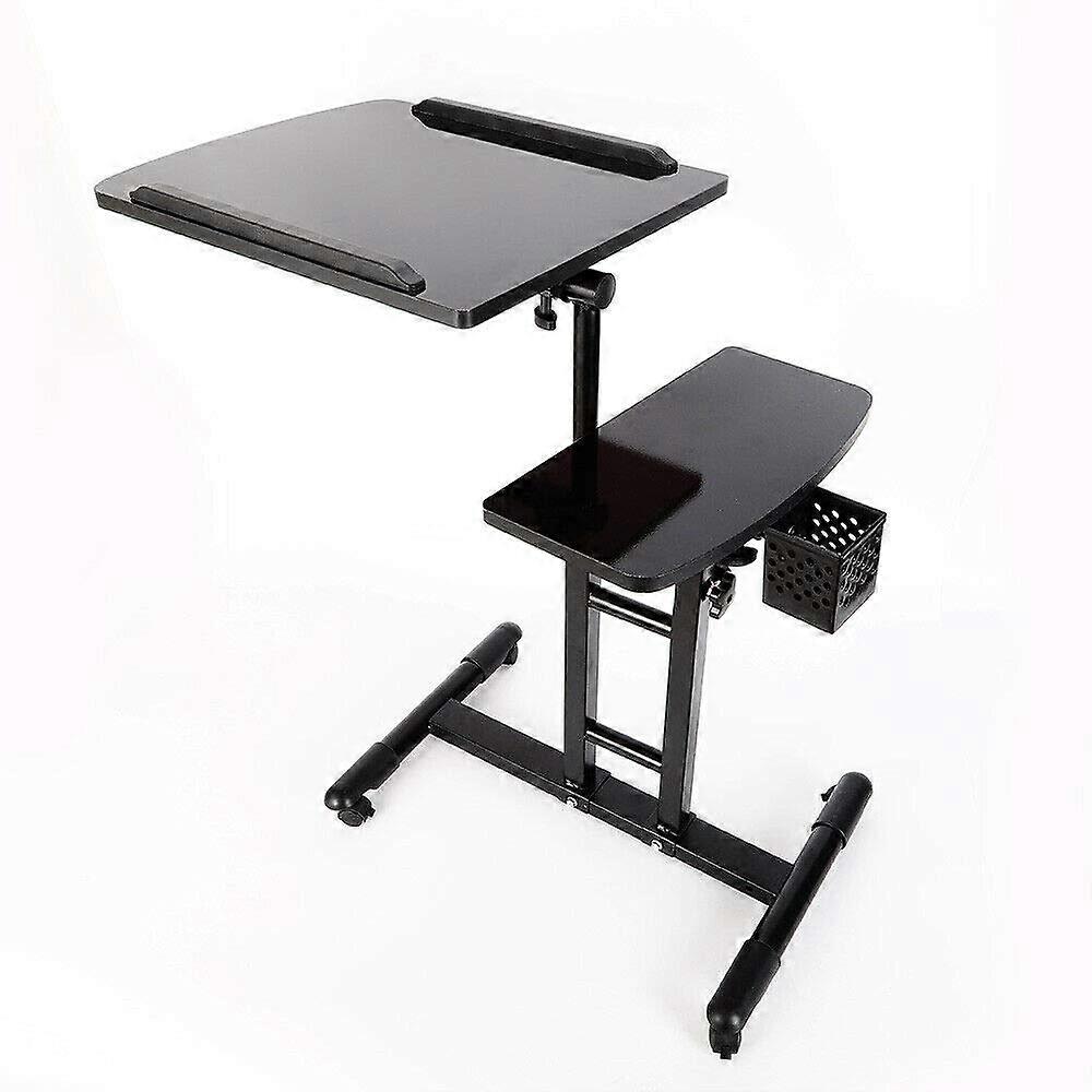 Adjustable Height Tattoo Work Station with Wheels, Dual Countertop Rotation, EasyClean Finish