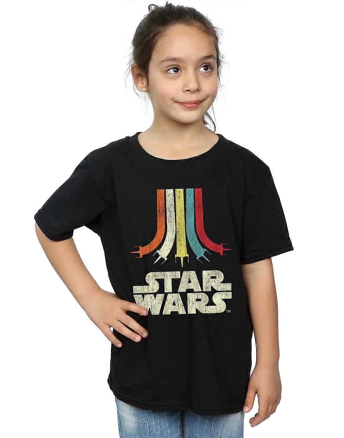 Star Wars ragazze retrò Rainbow t-shirt